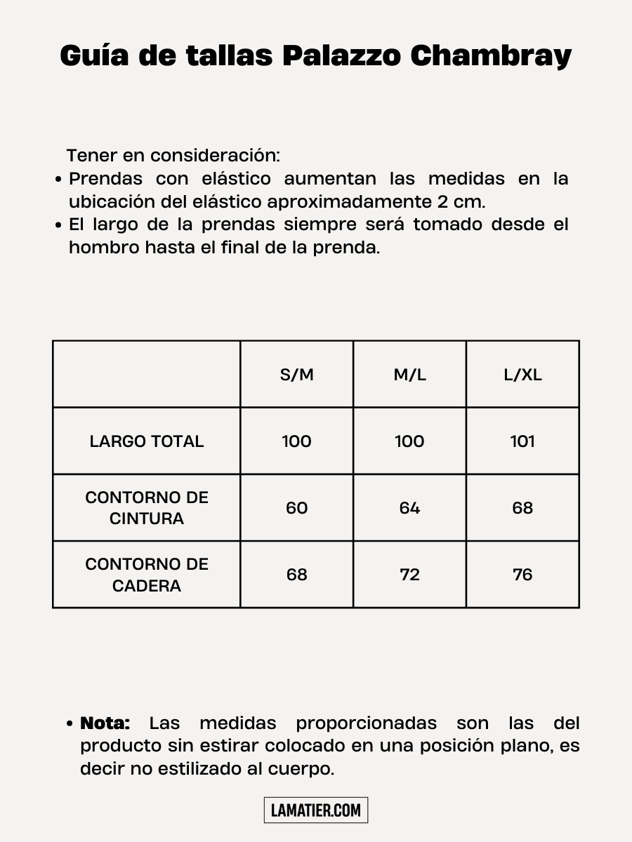 Palazzo Chambray Negro