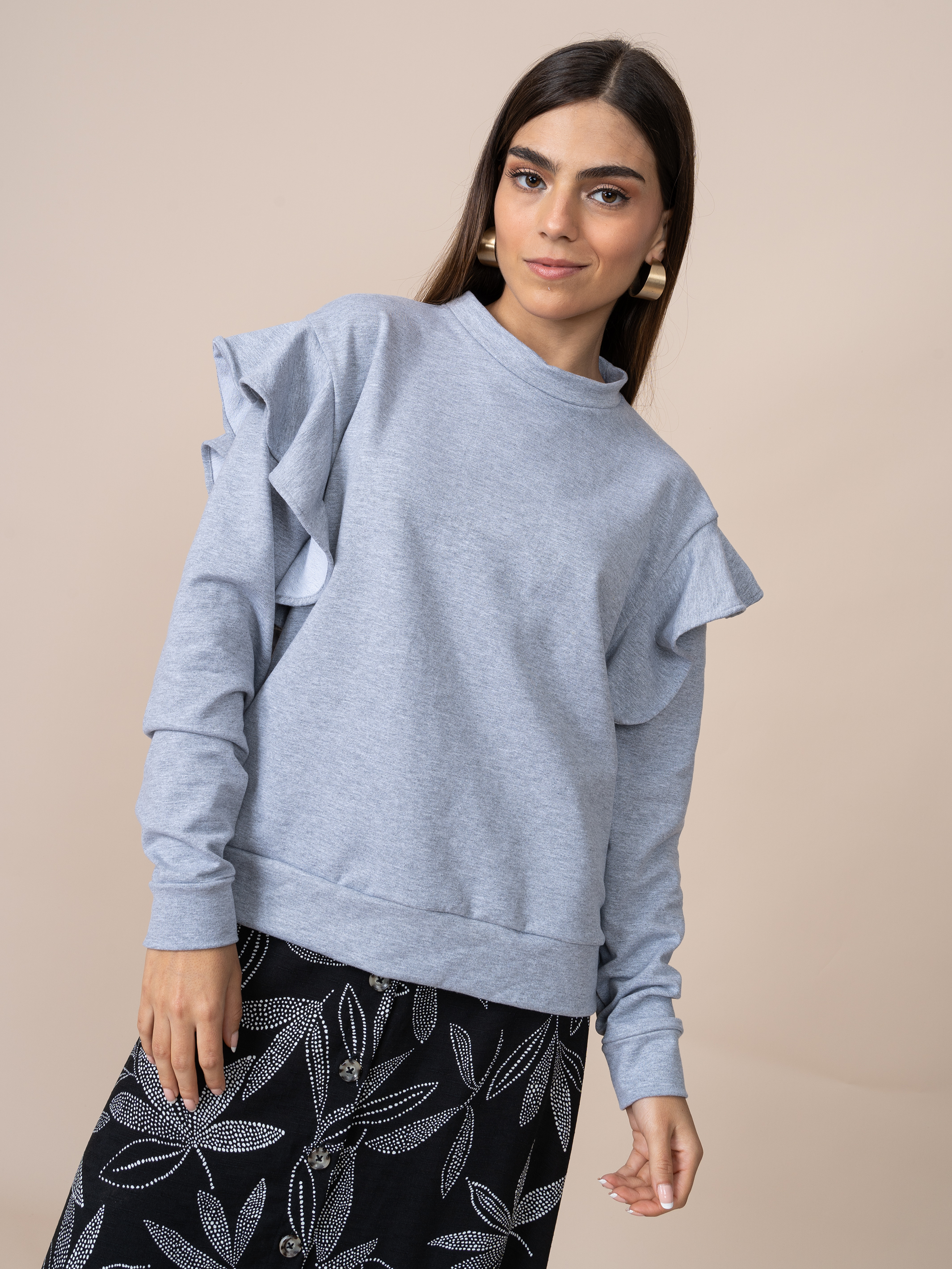 Polera Estrella Plomo