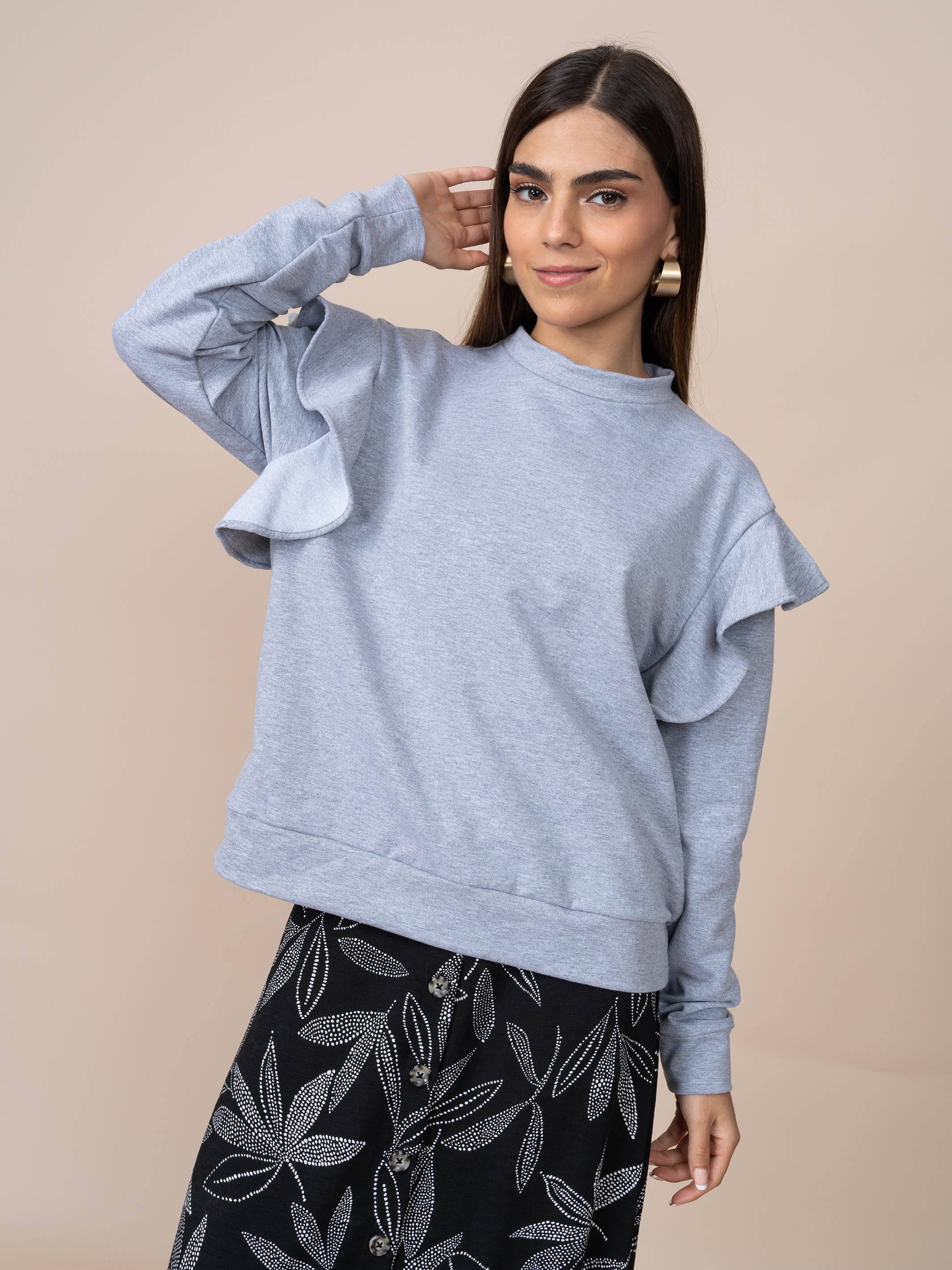 Polera Estrella Plomo