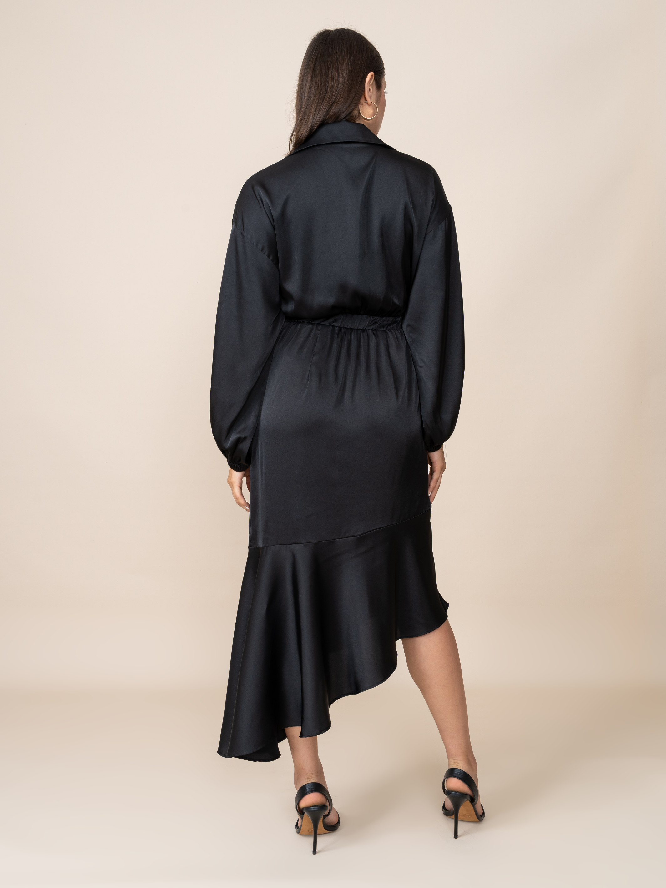Vestido de Seda Jimena Negro