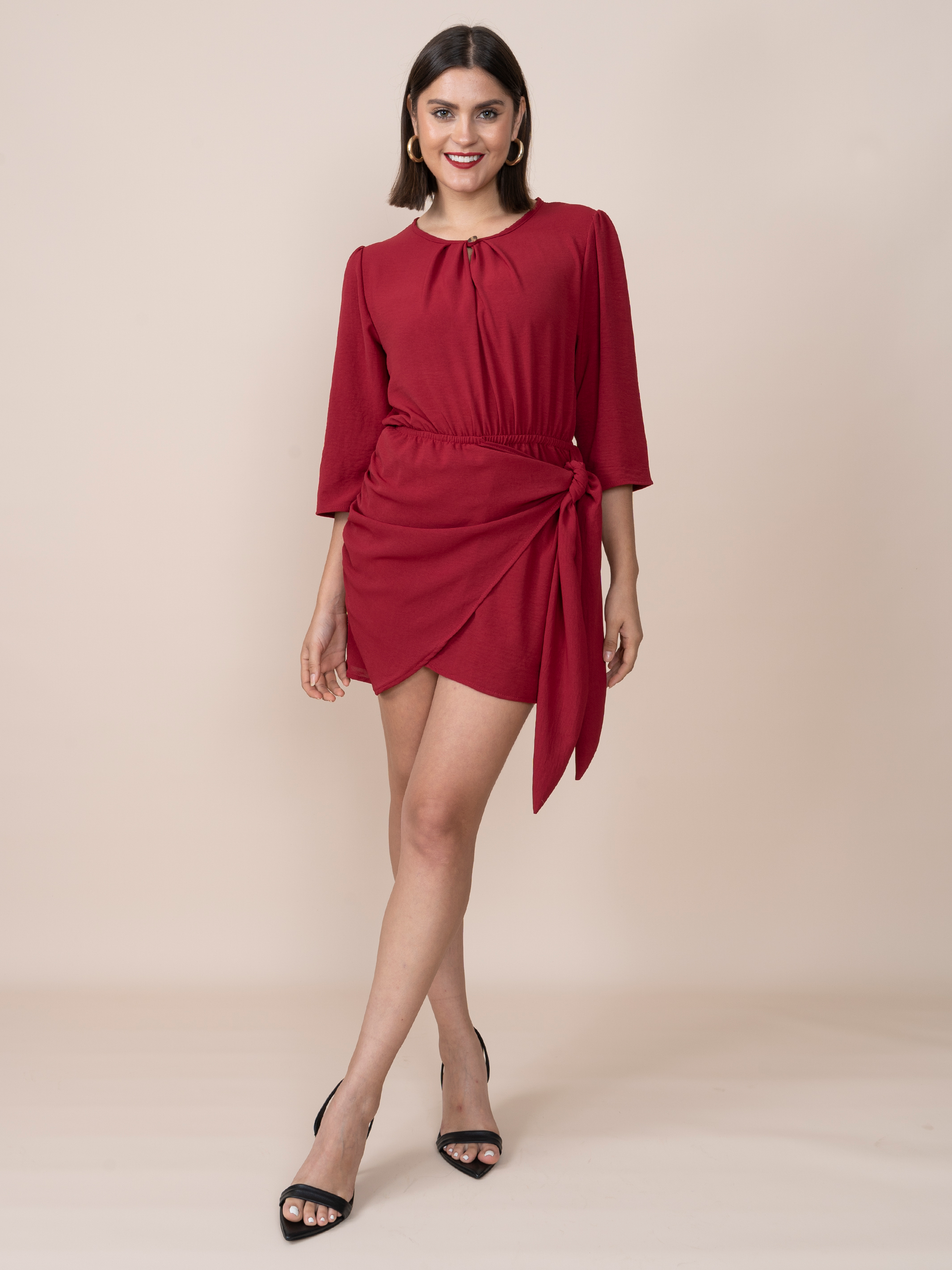 Vestido Flavia Guinda