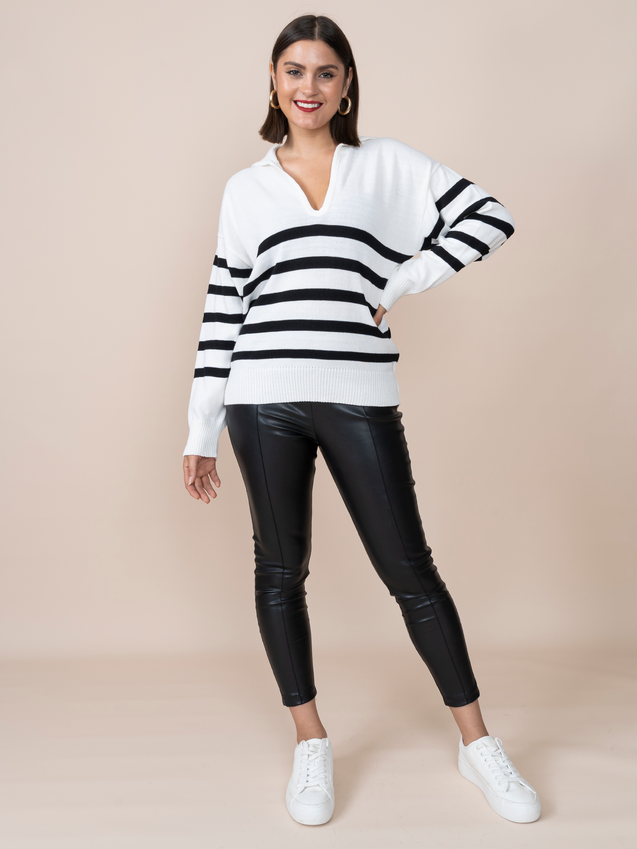 Leatherette Leggings Xime Black