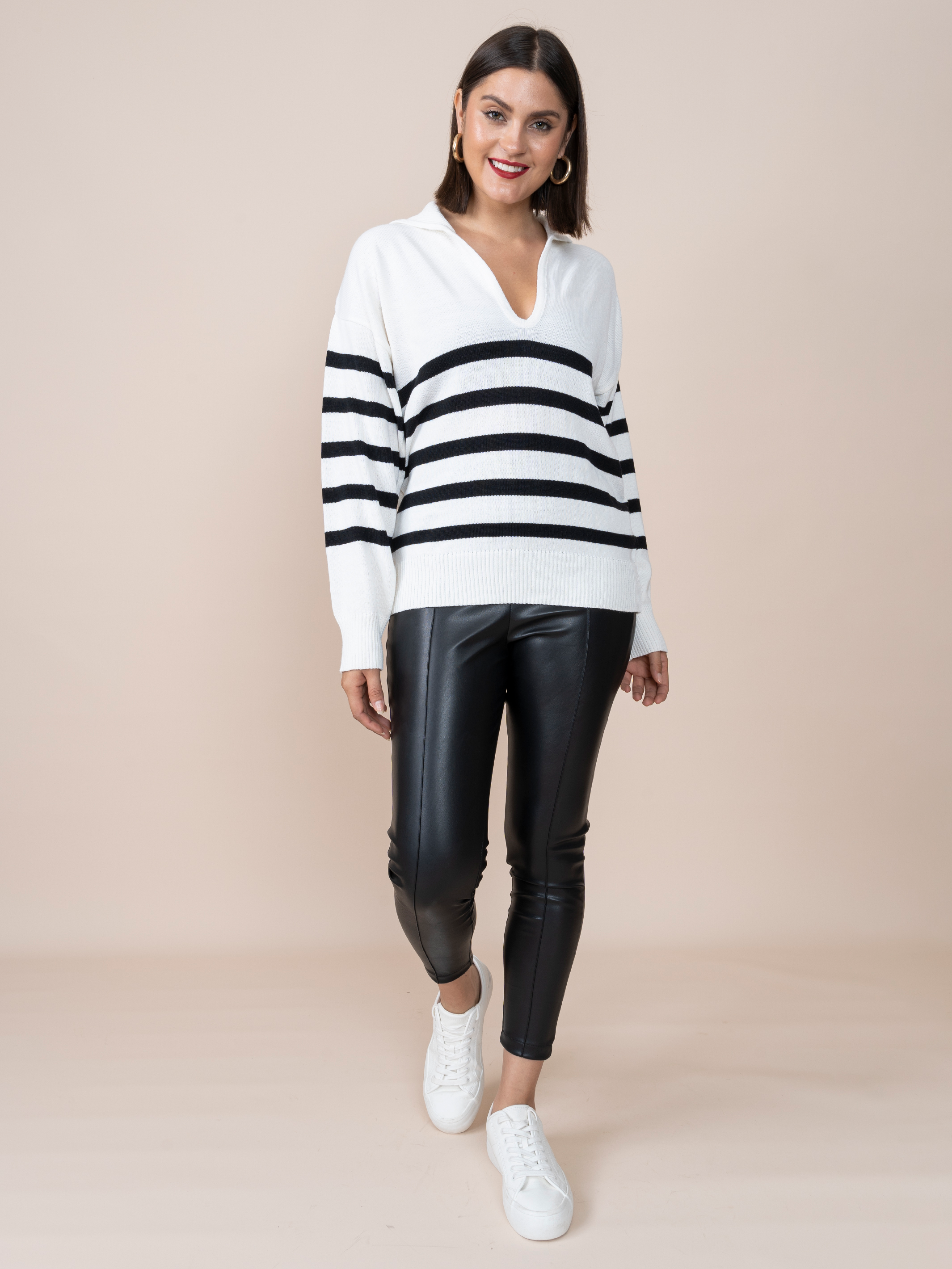 Leatherette Leggings Xime Black