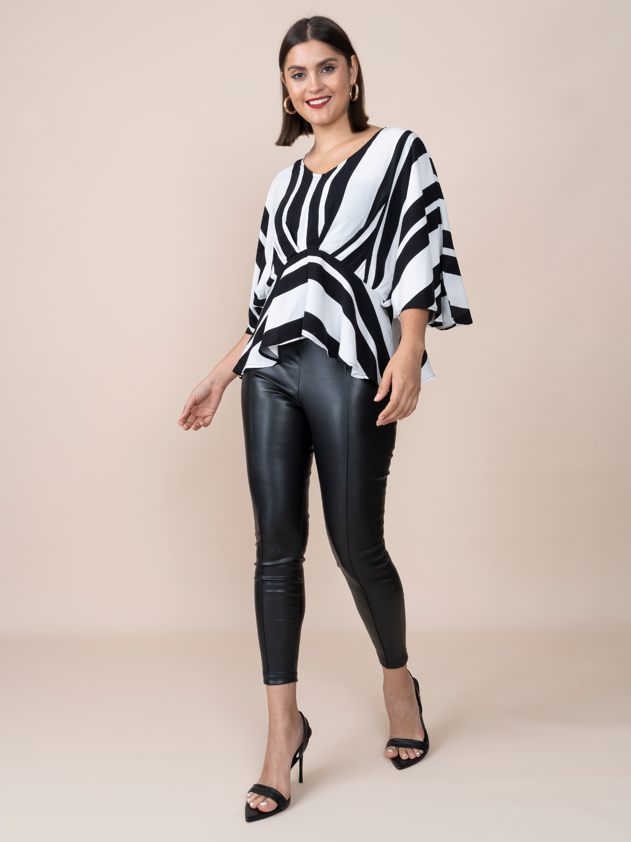 Karina Blouse Leaves Print