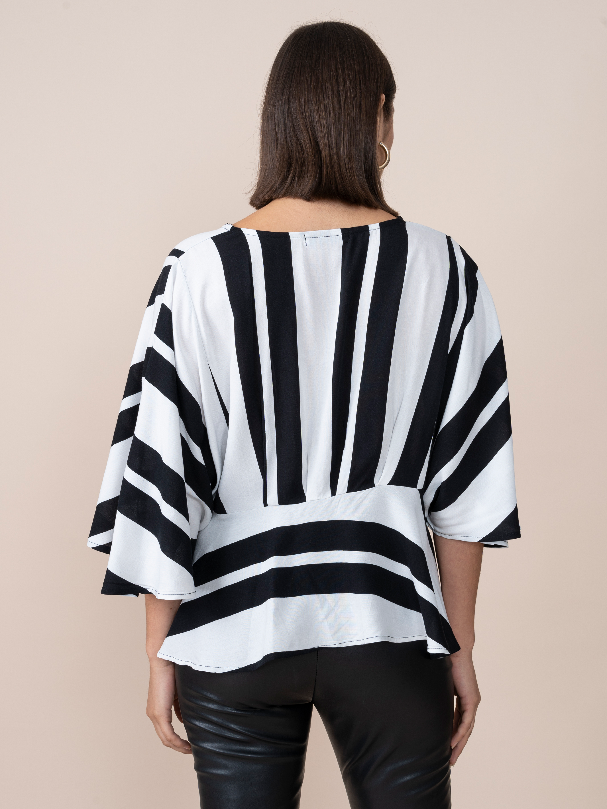 Karina Blouse Leaves Print