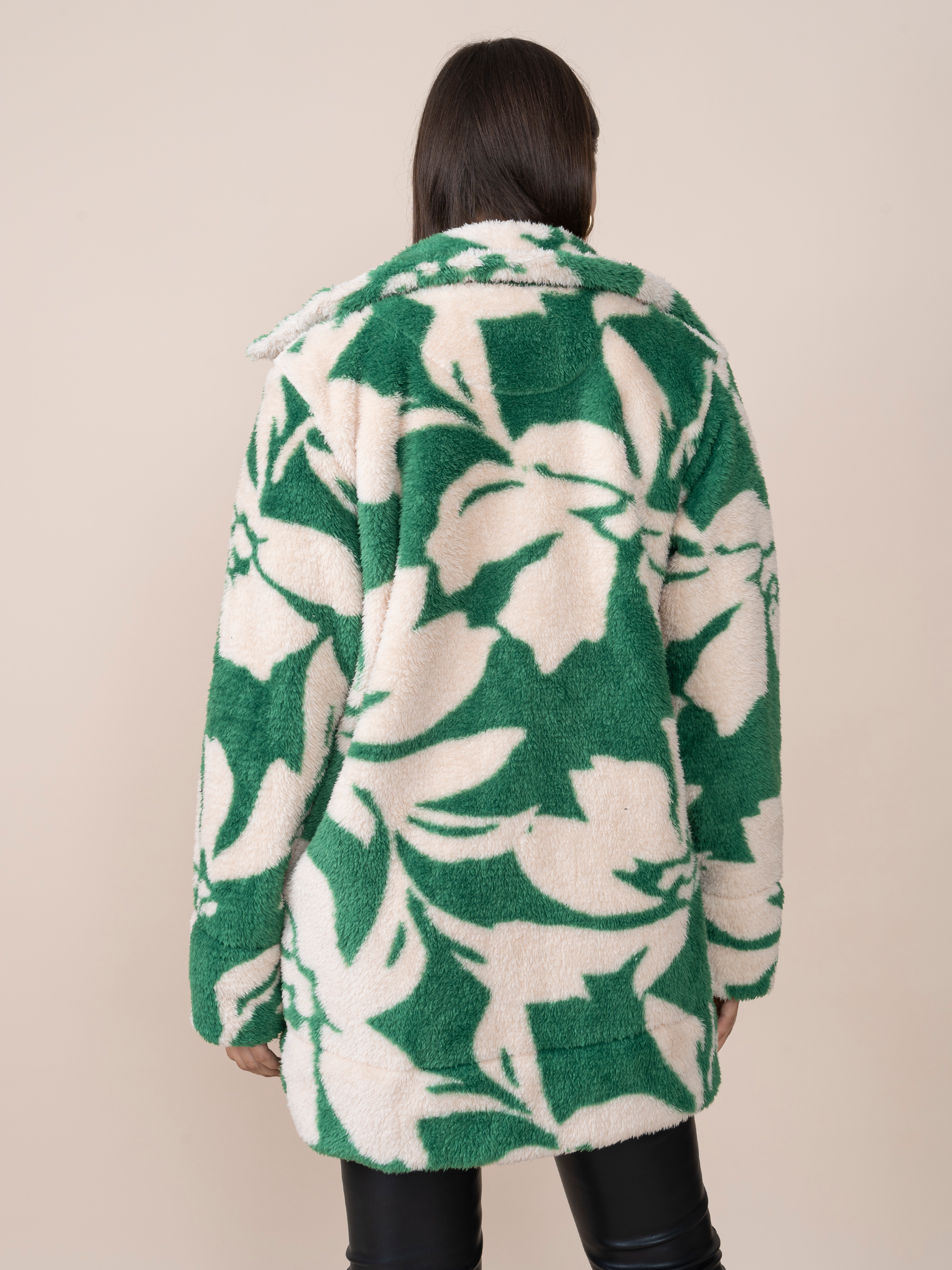 Abrigo Viviana Estampado Verde