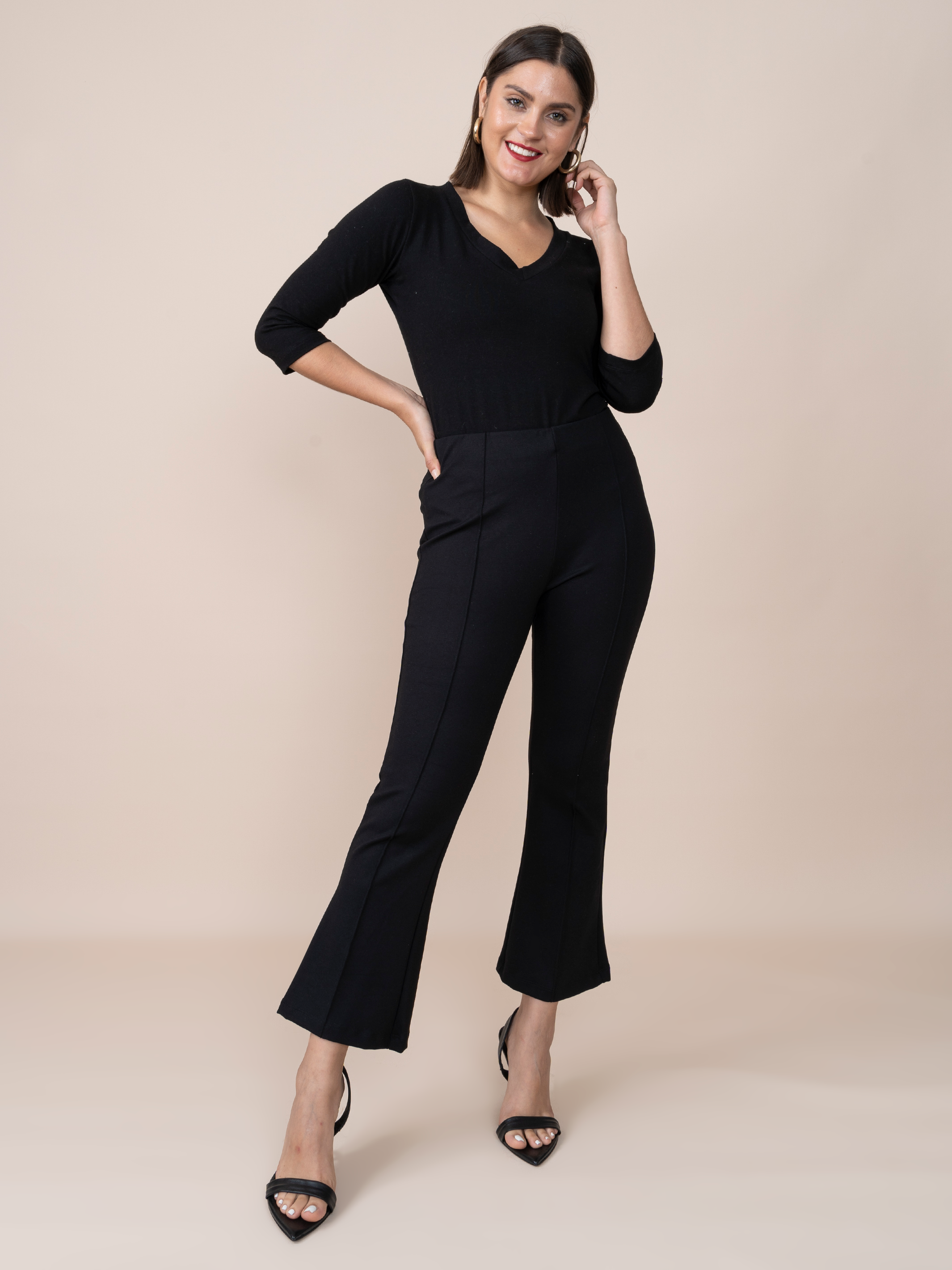 Pantalon de Loma Elizabeth Negro