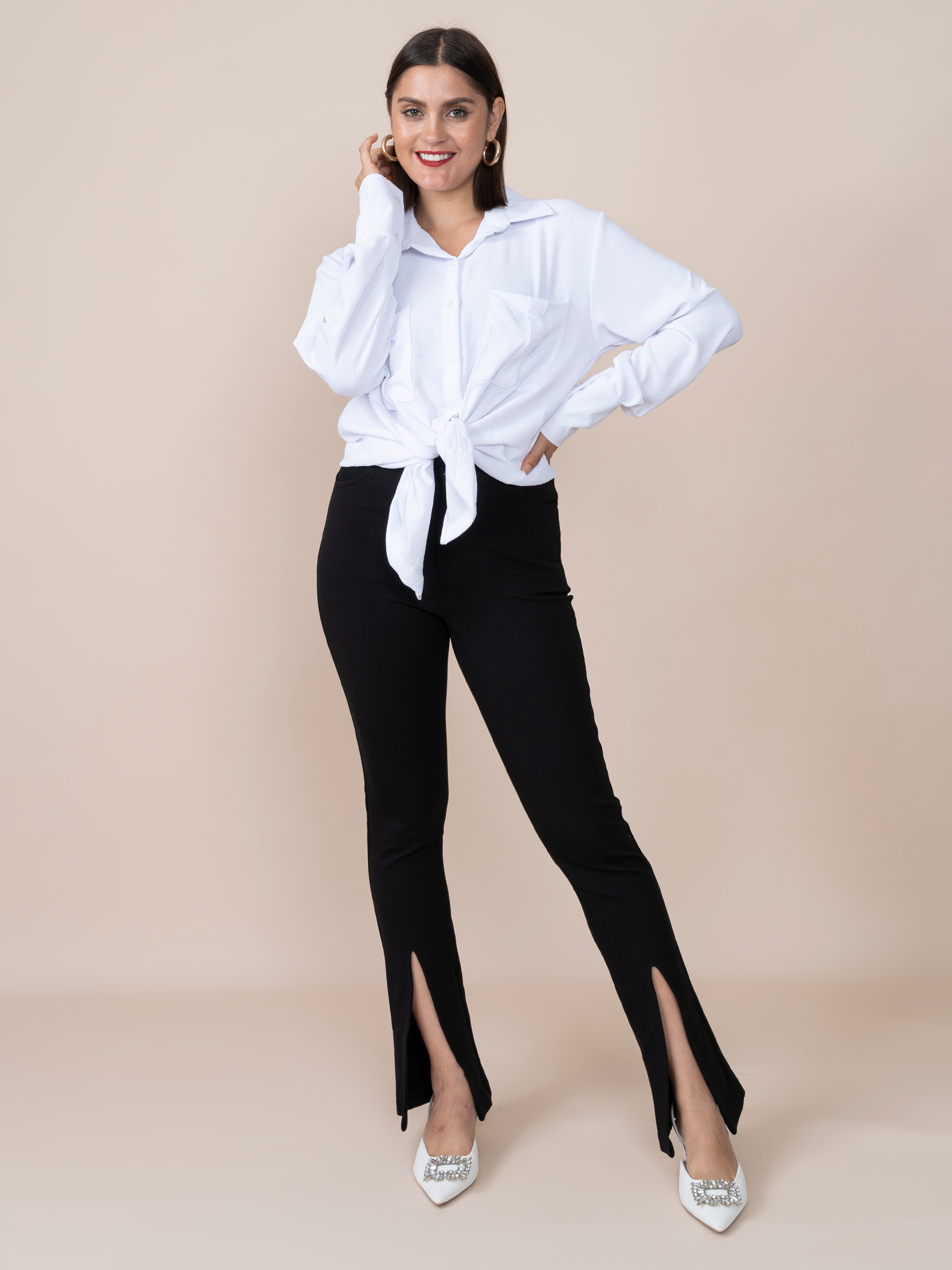 Pantalon July de Loma Negro
