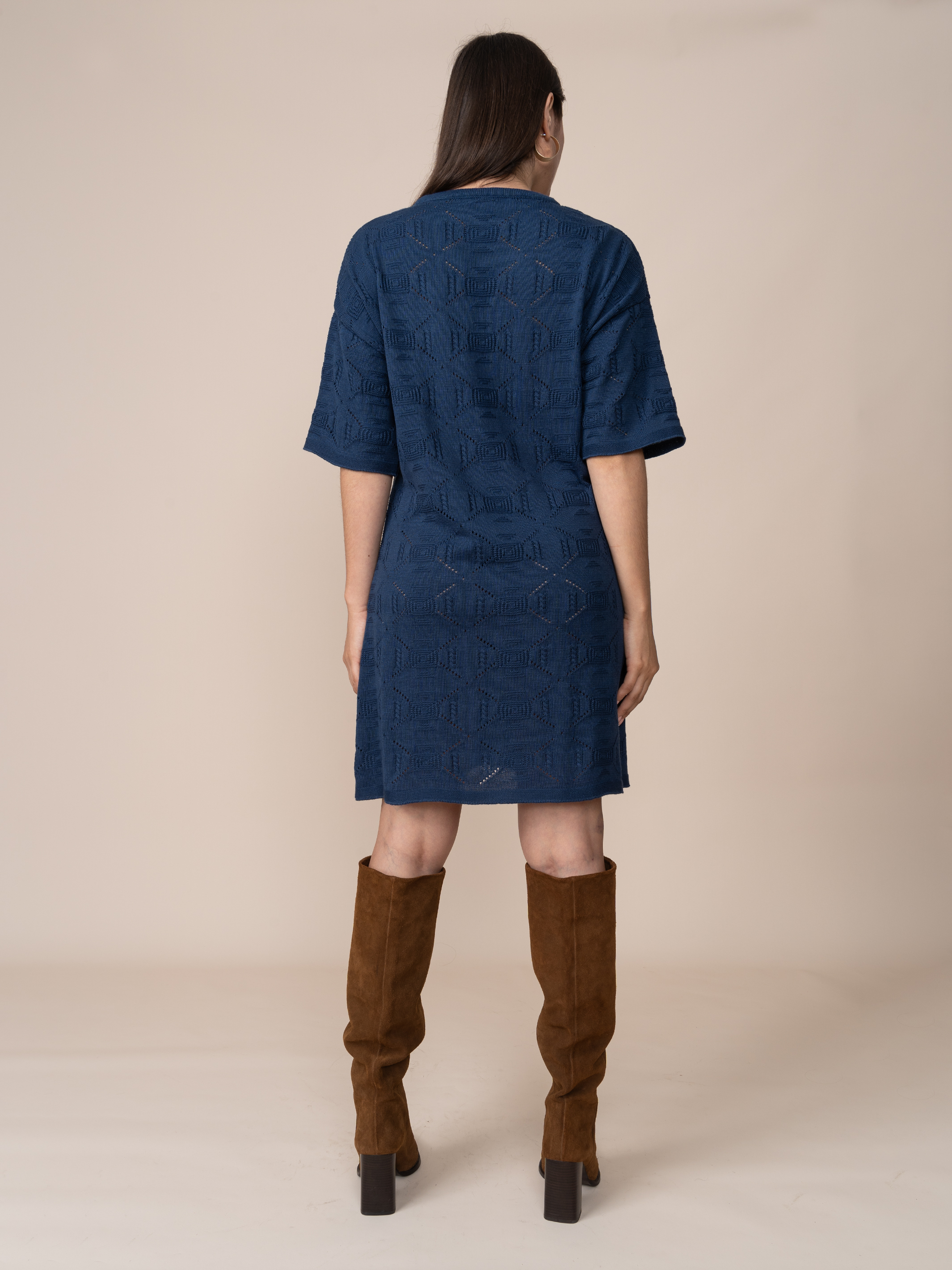 Vestido Tejido Elisa Azul