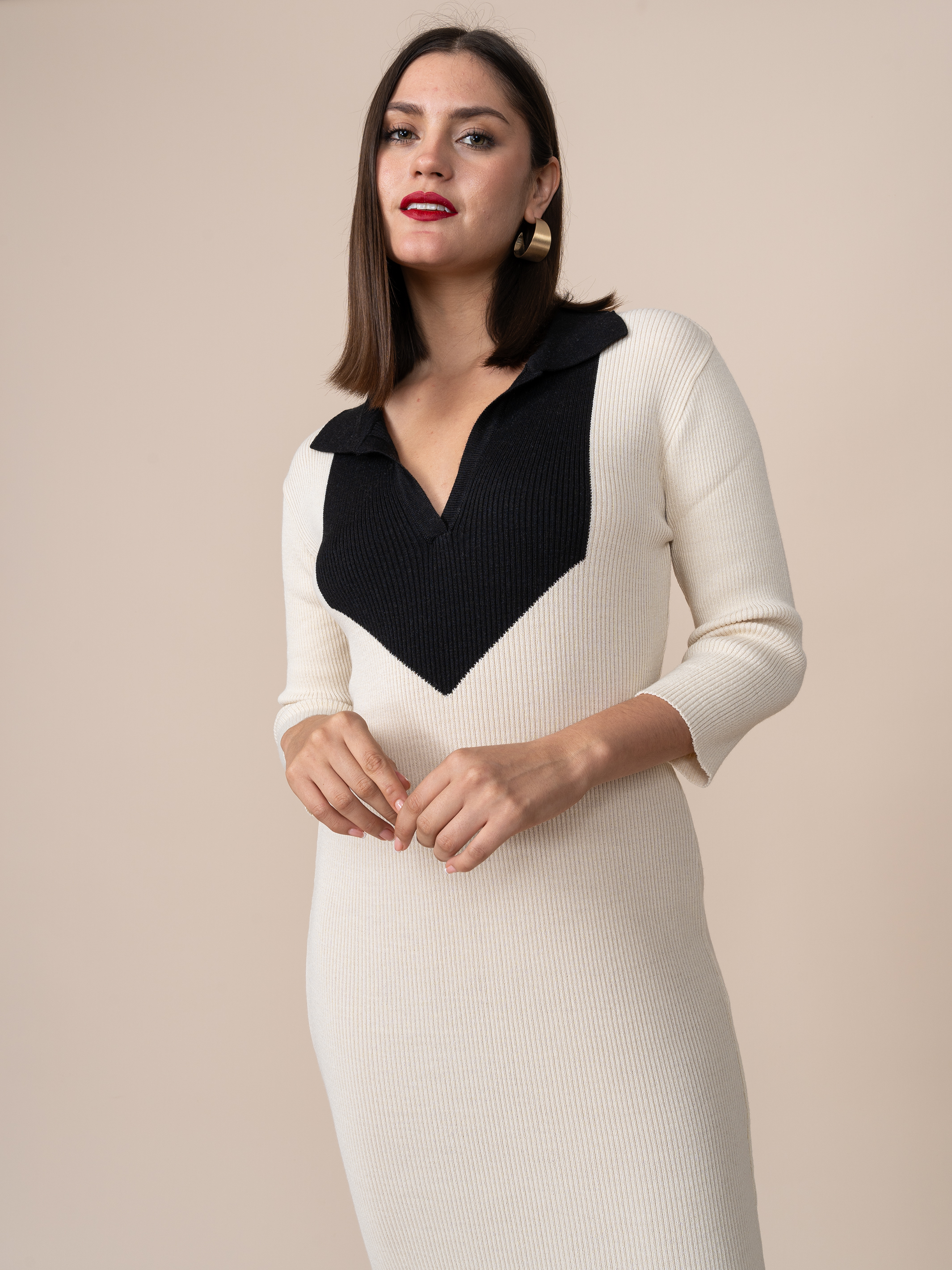 Vestido Tejido Raisa Beige