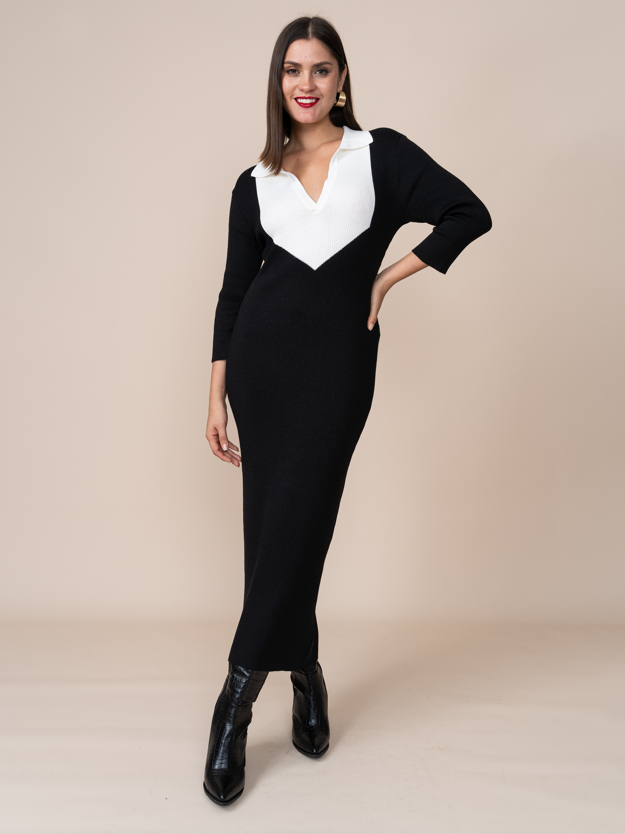 Vestido Tejido Raisa Negro