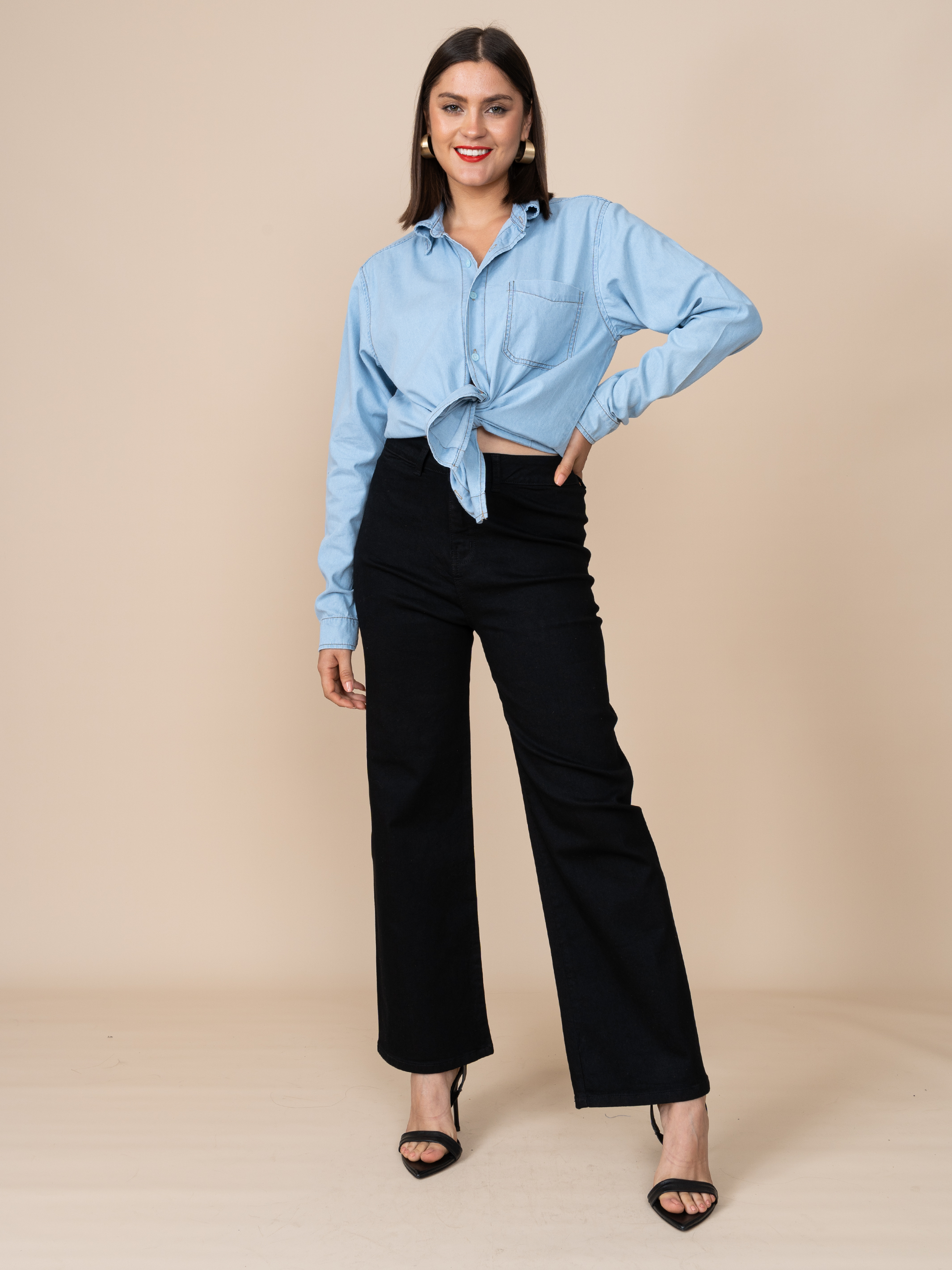 Jean Flare Negro