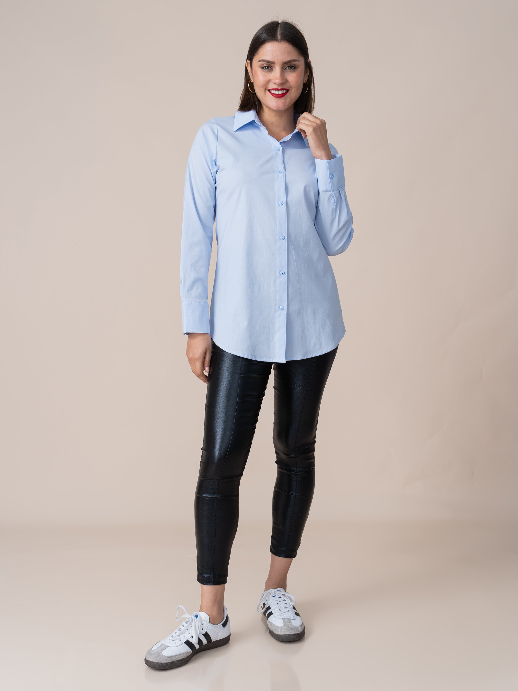 Camisa Josefina Celeste