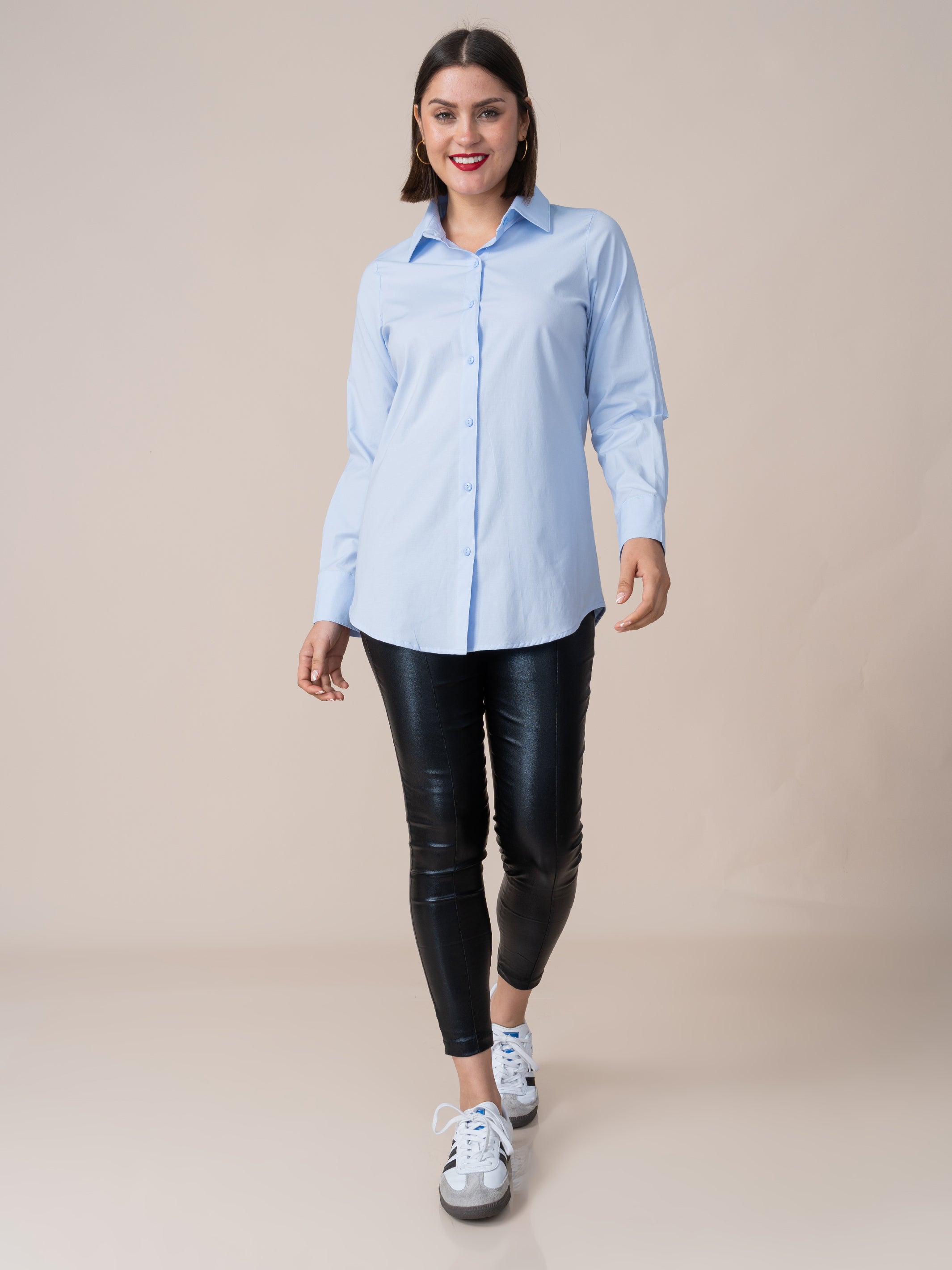 Camisa Josefina Celeste