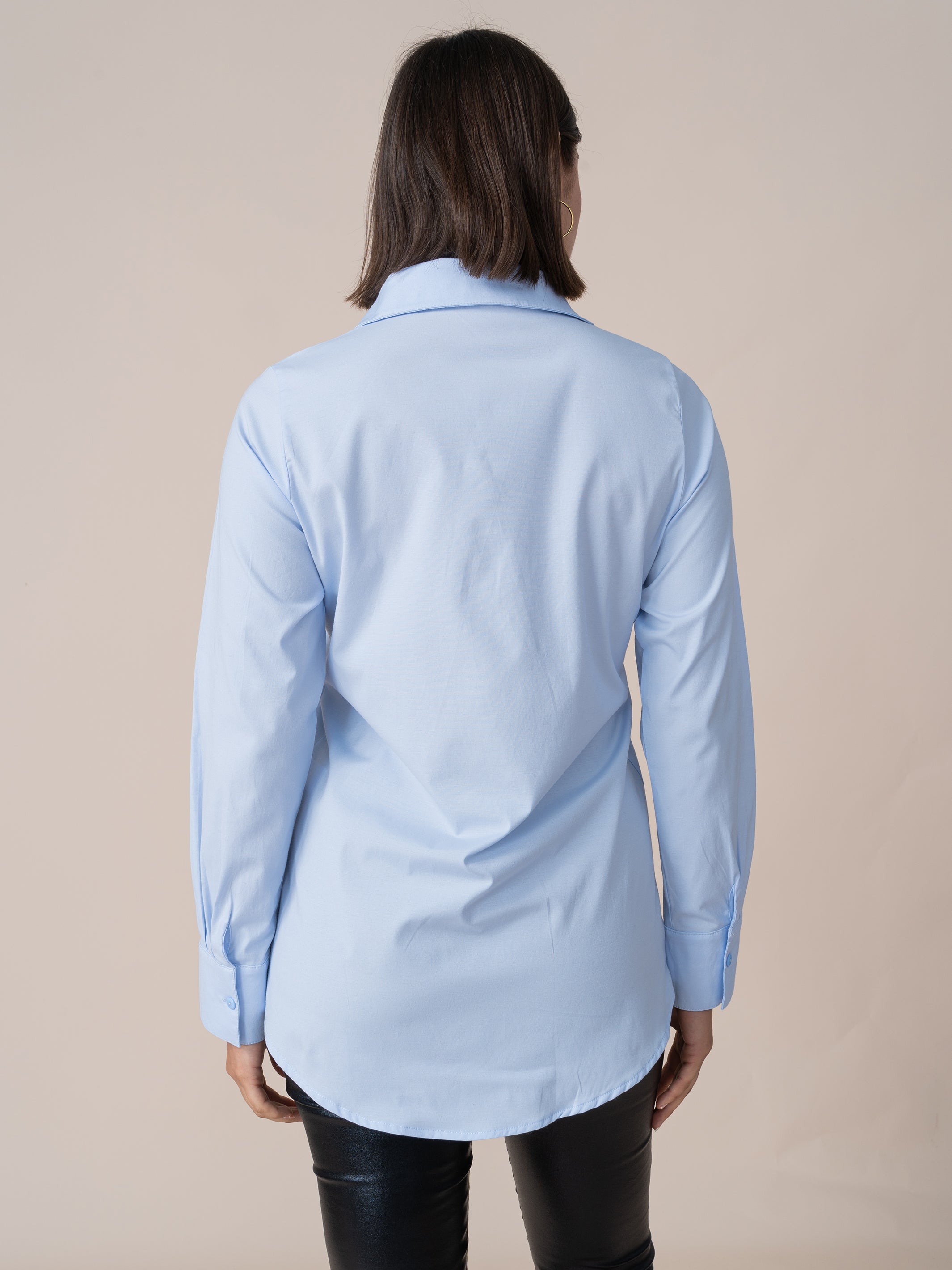 Camisa Josefina Celeste
