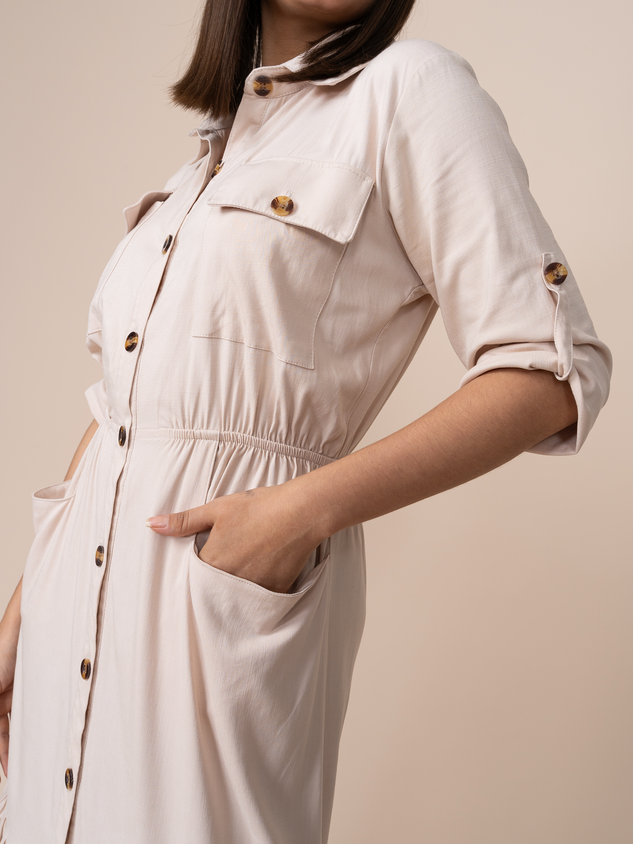 Vestido Xiomara Beige
