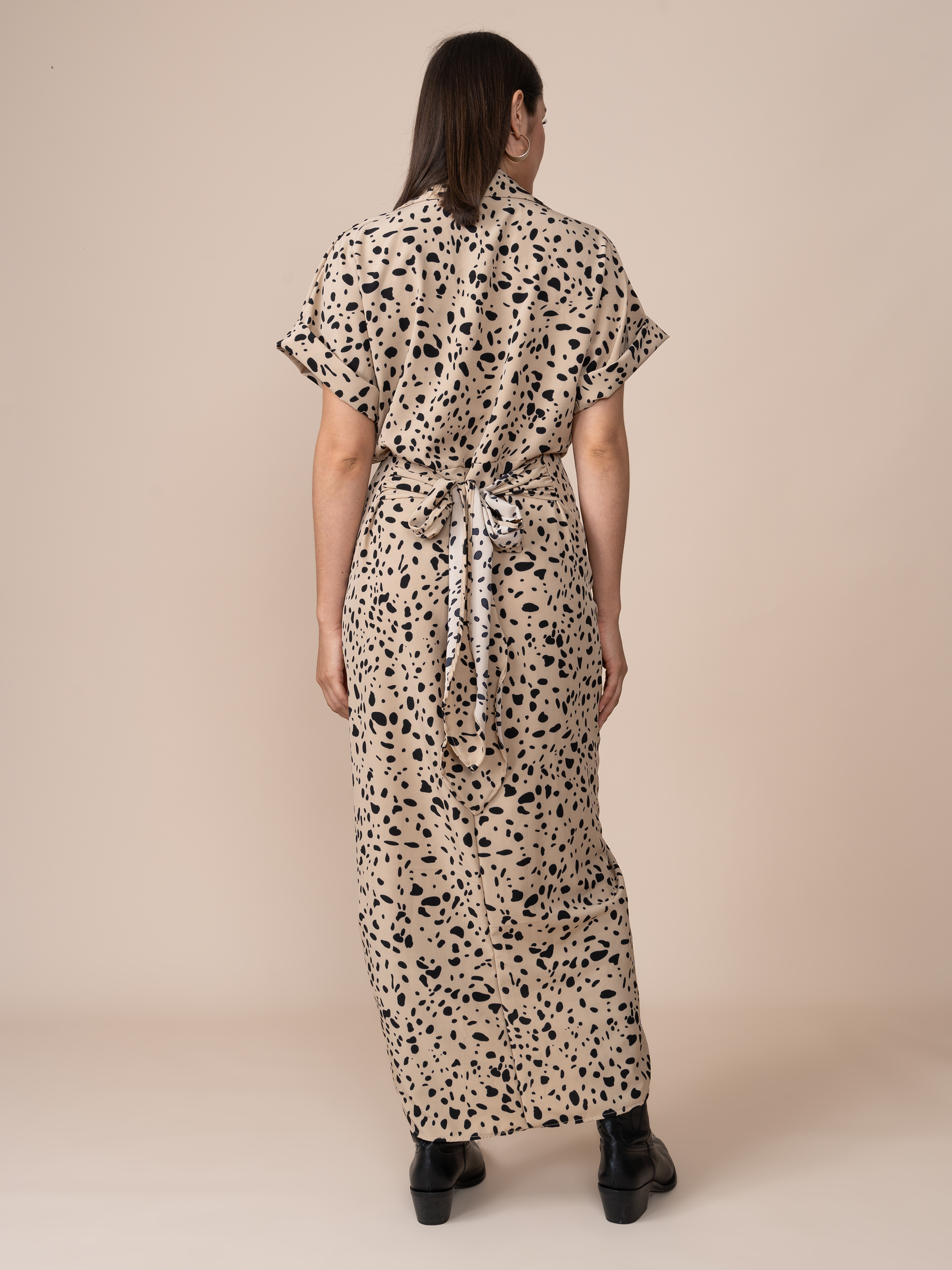 Vestido Patricia Estampado Crema
