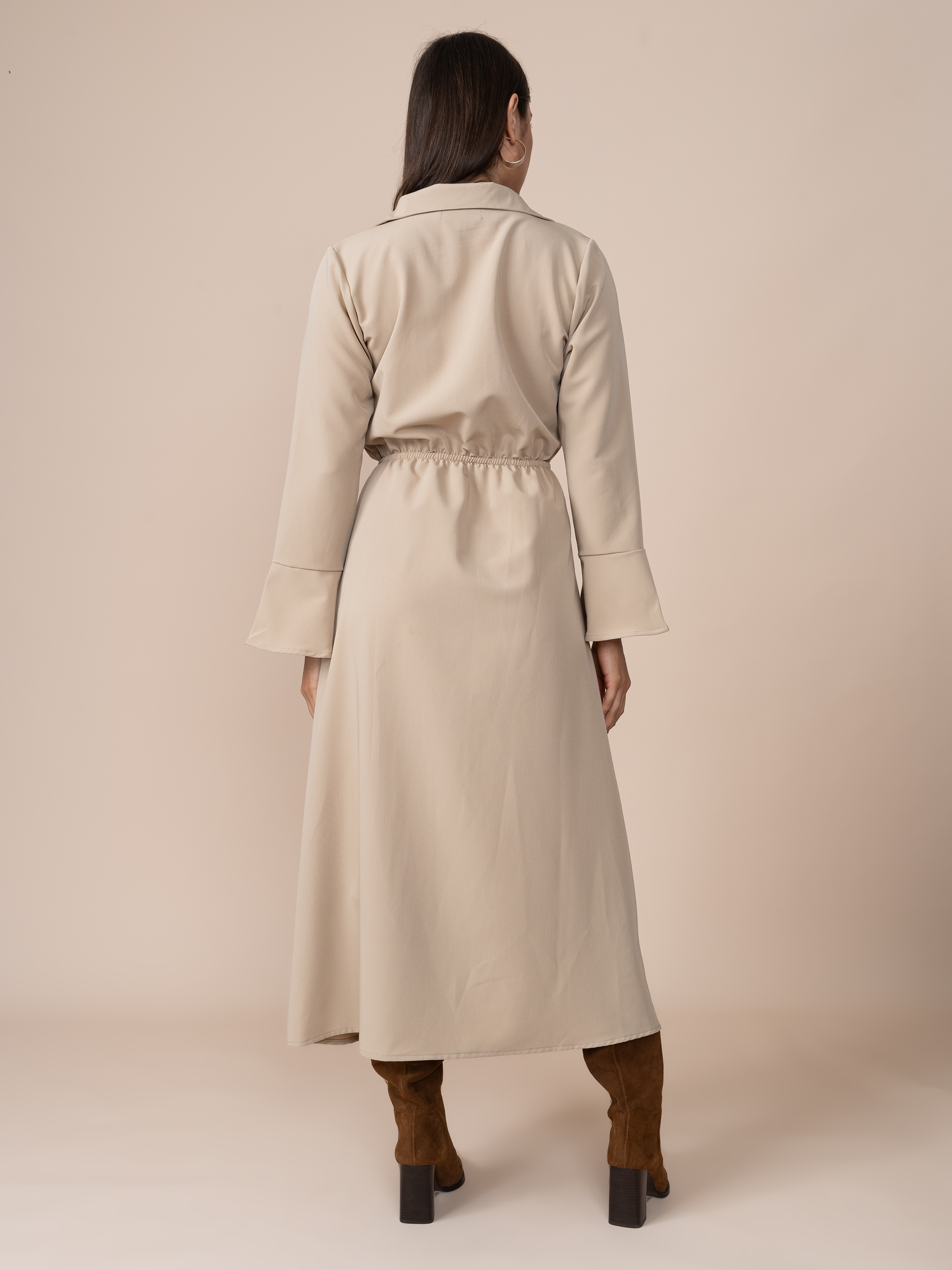 Vestido Carolina Beige