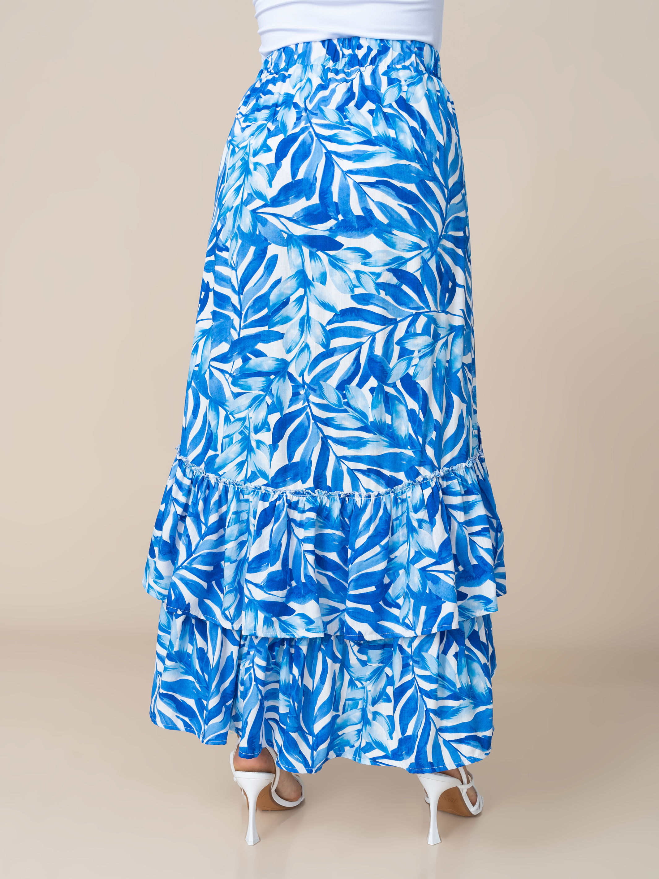 Falda Amanda Estampada Azul