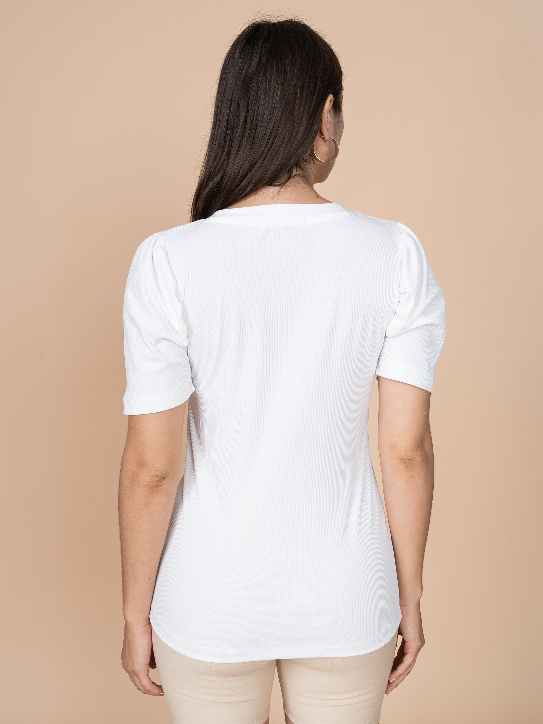 Polo Donna Cuello V Blanco