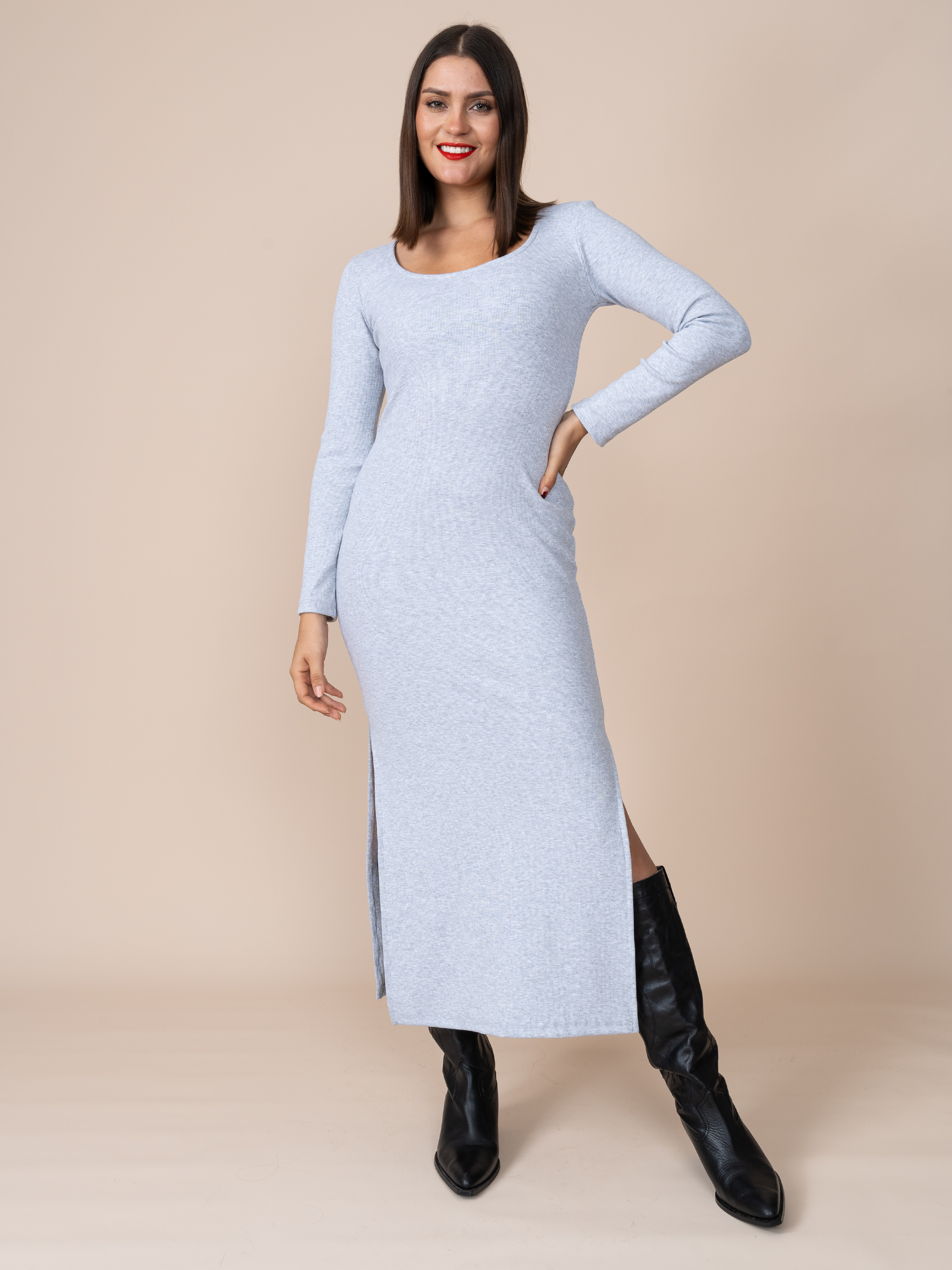 Vestido Isadora Plomo