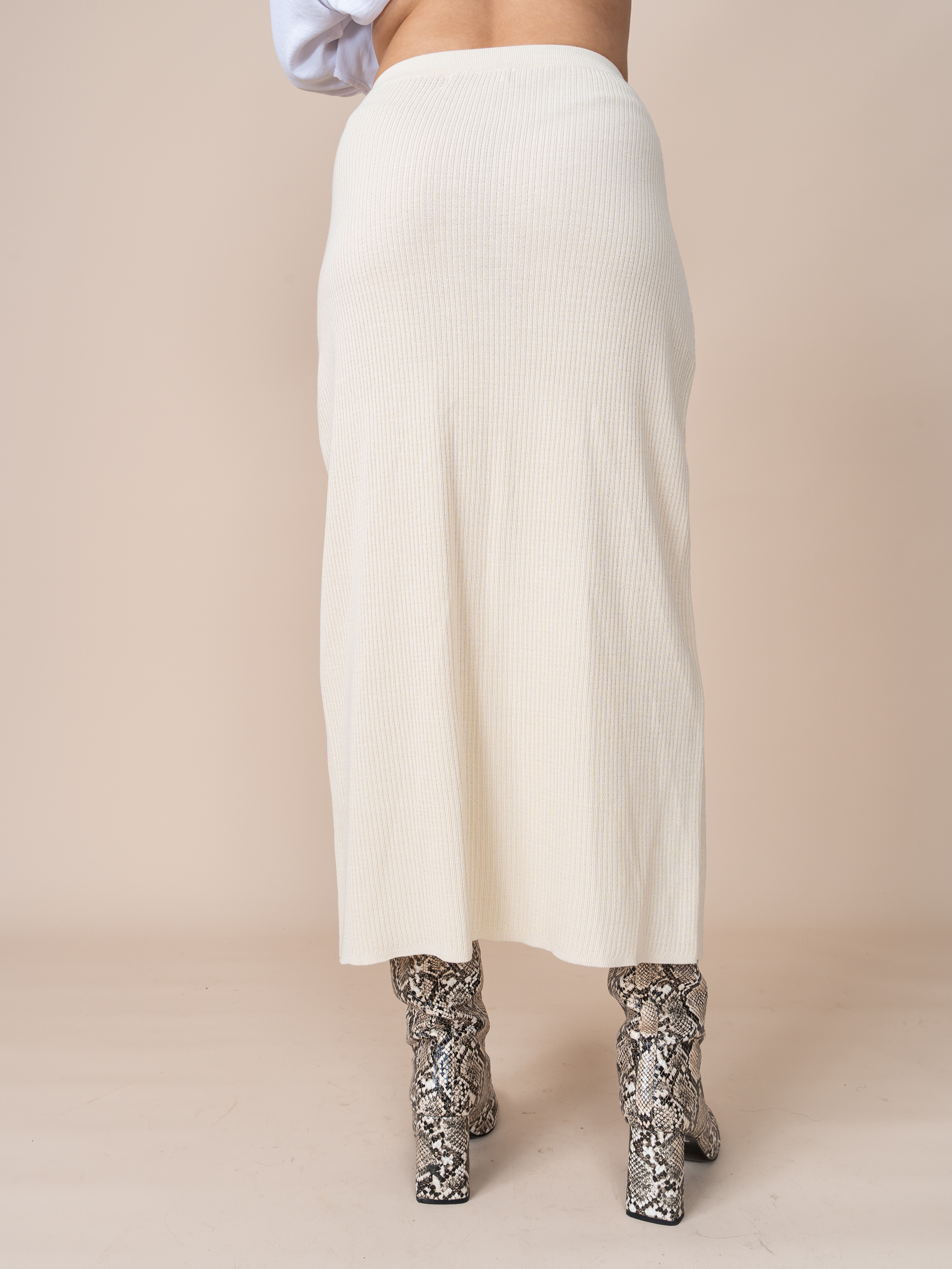Falda Tejida Isabella Beige