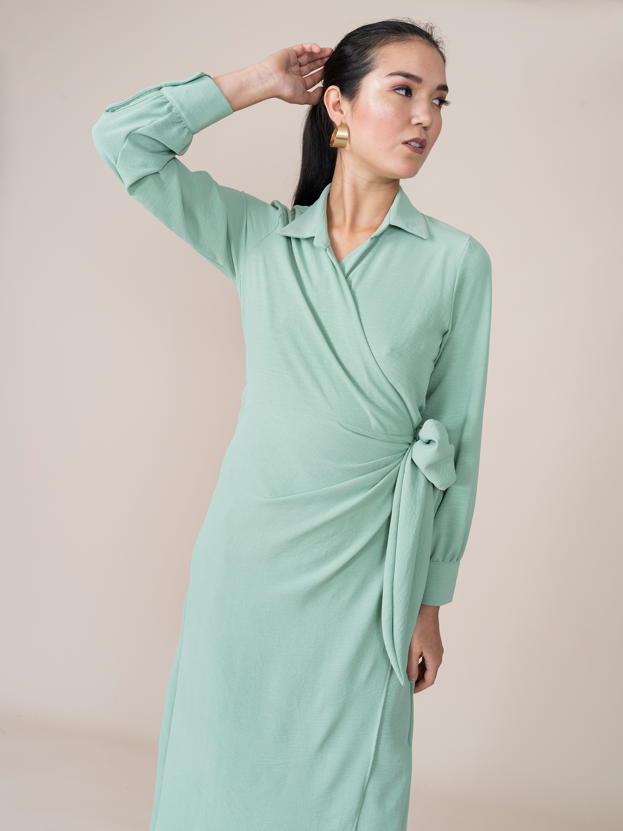 Vestido Envolvente Susana Verde