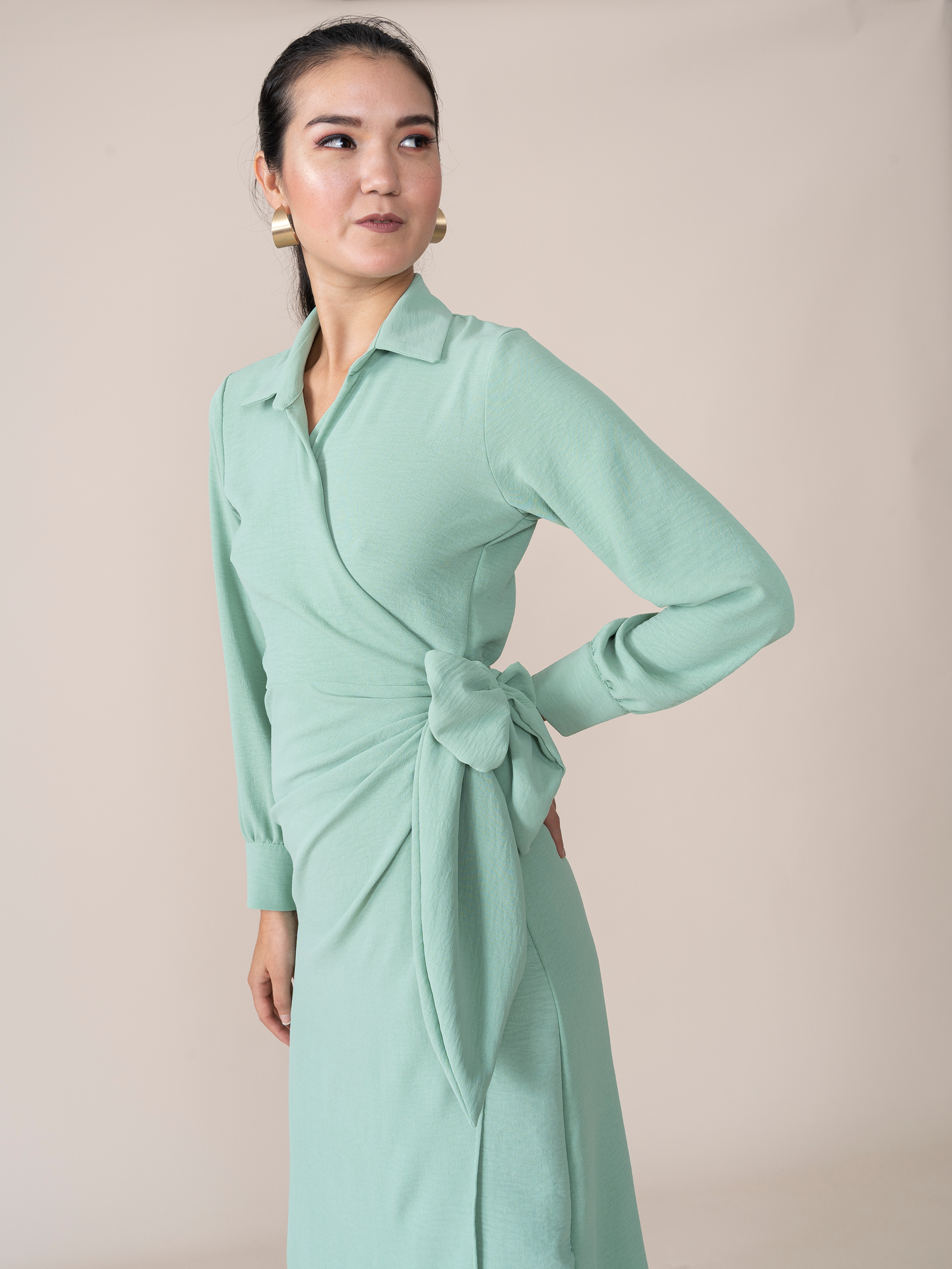 Vestido Envolvente Susana Verde