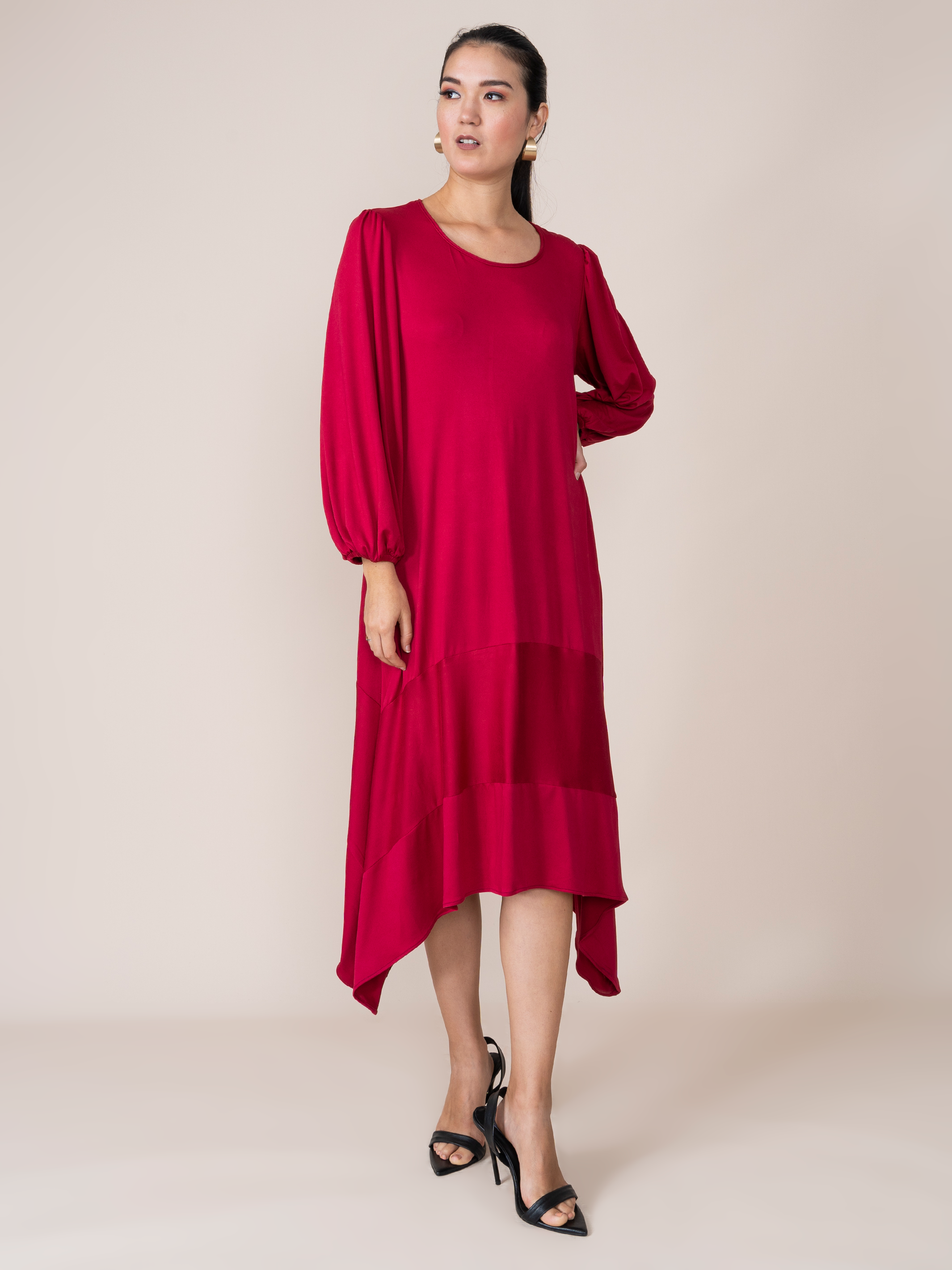 Vestido Dominga Guinda