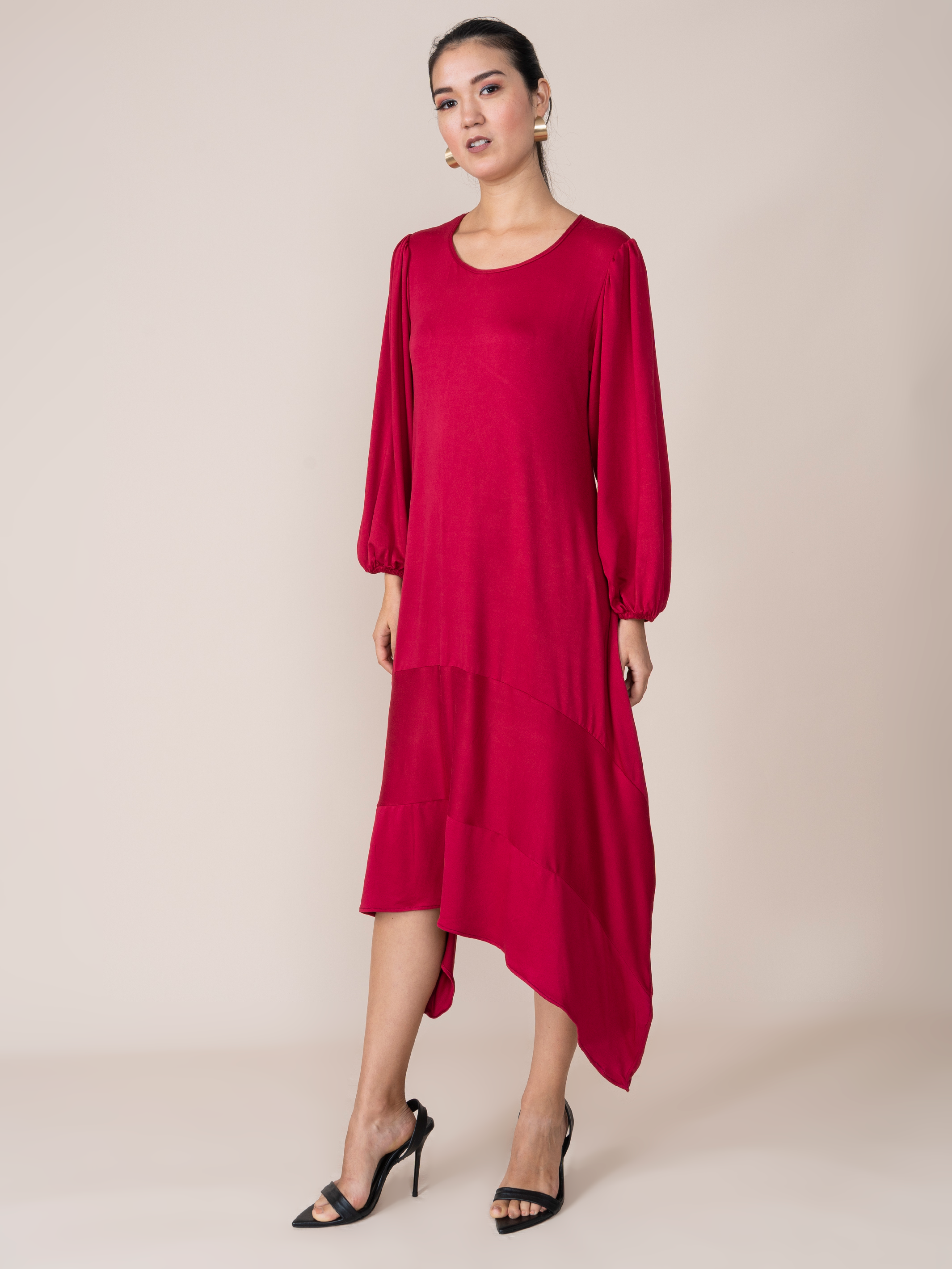 Vestido Dominga Guinda