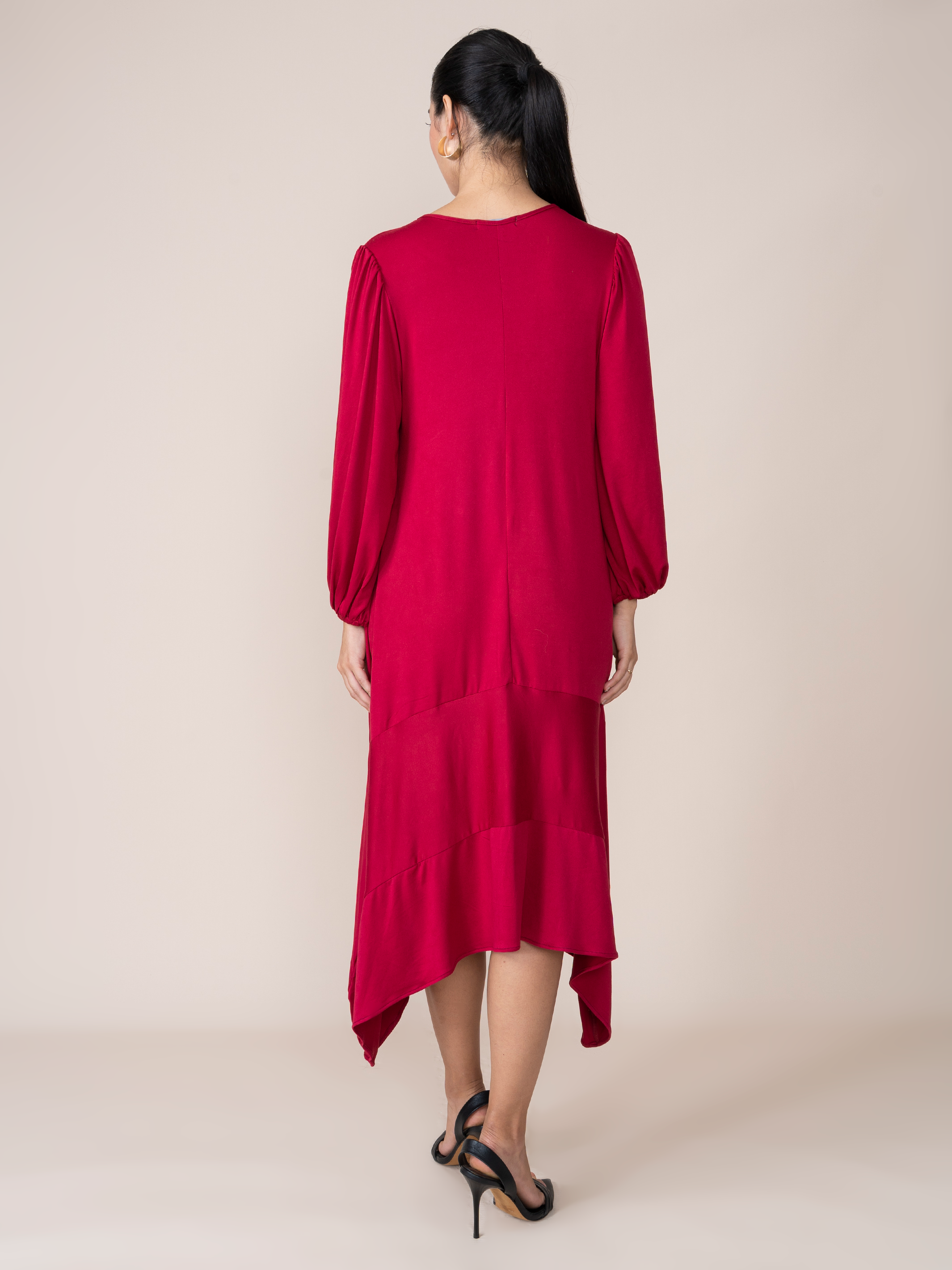 Vestido Dominga Guinda