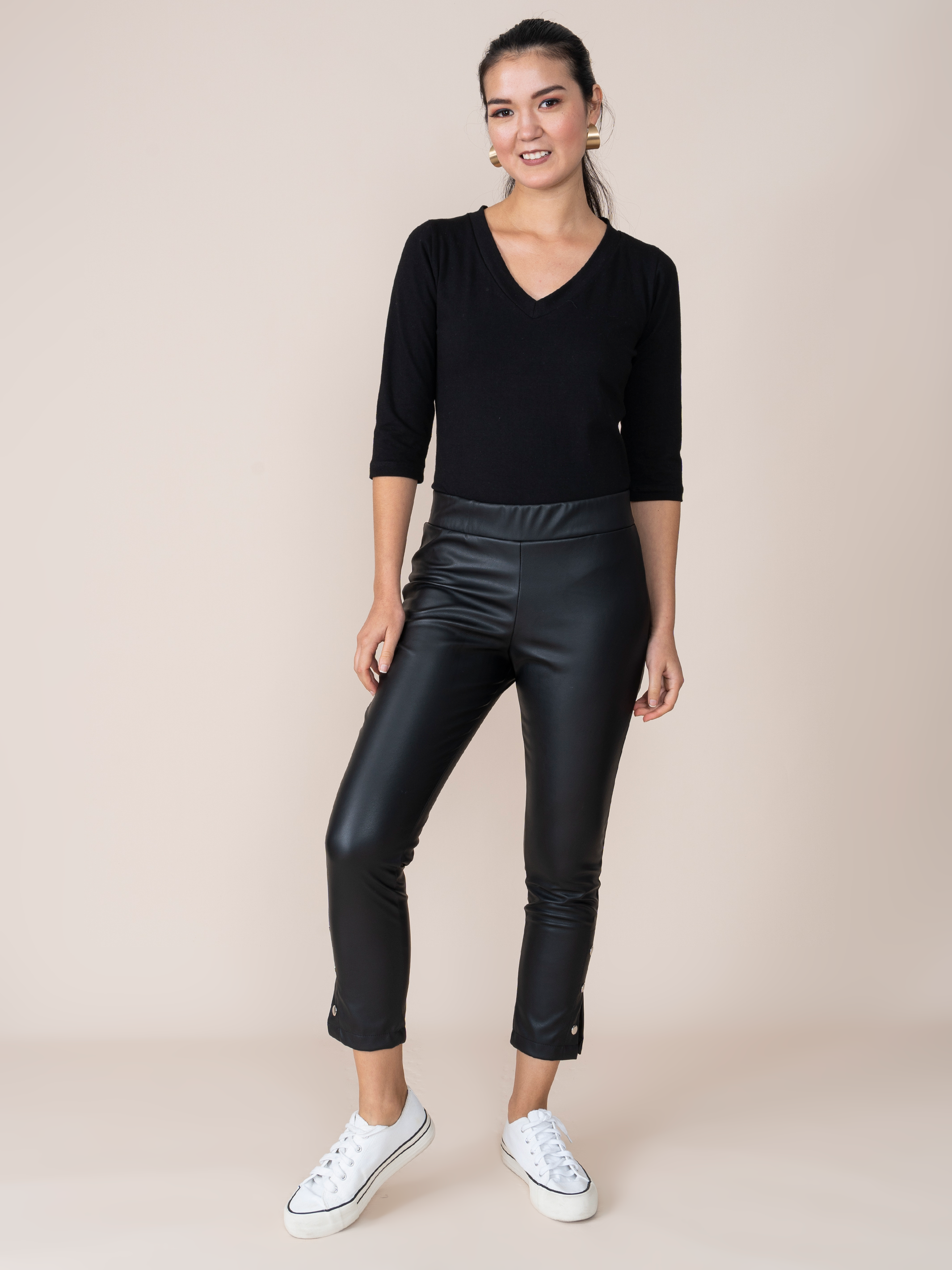 Leatherette Leggings Xime Black