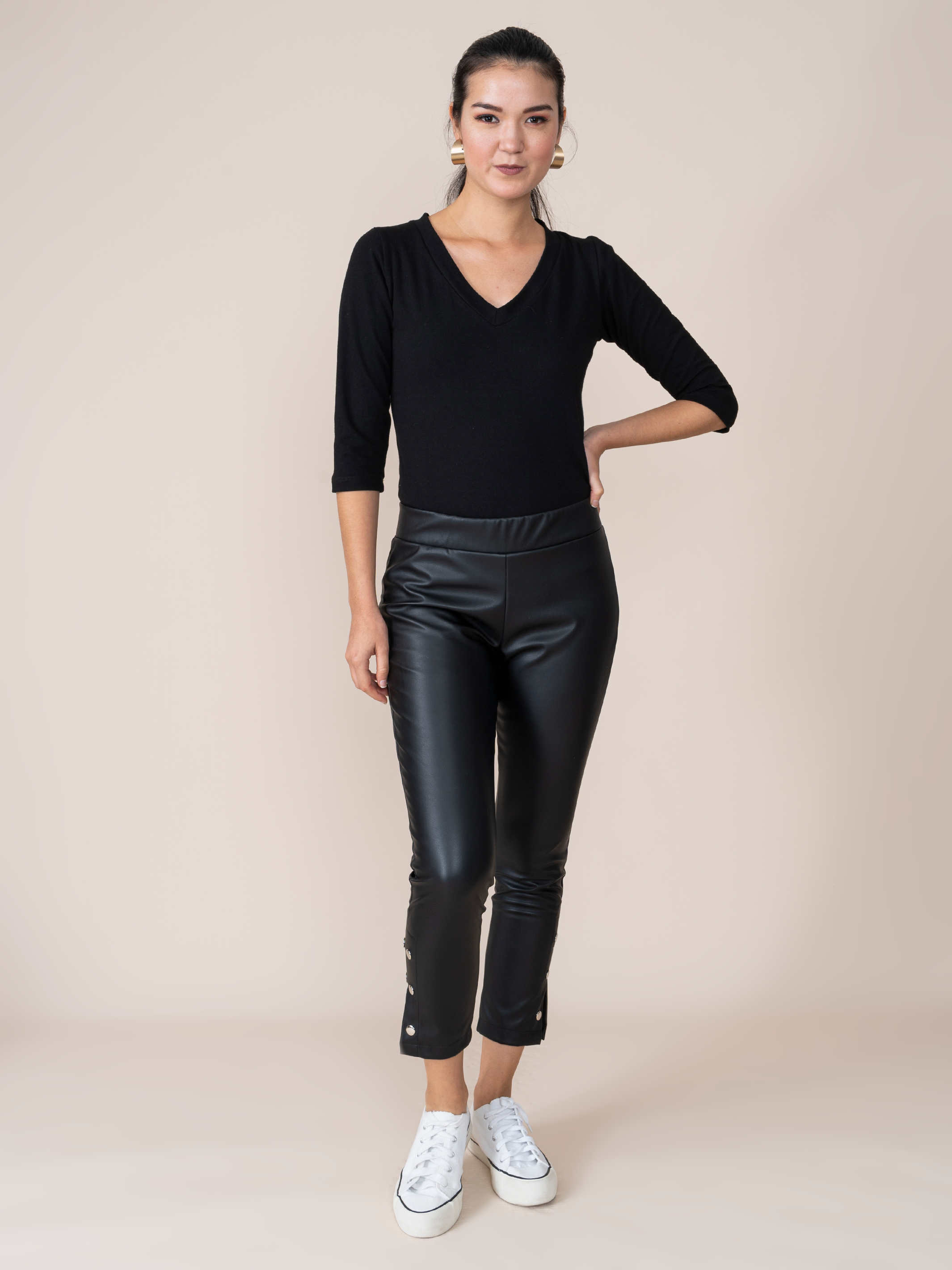 Leatherette Leggings Xime Black