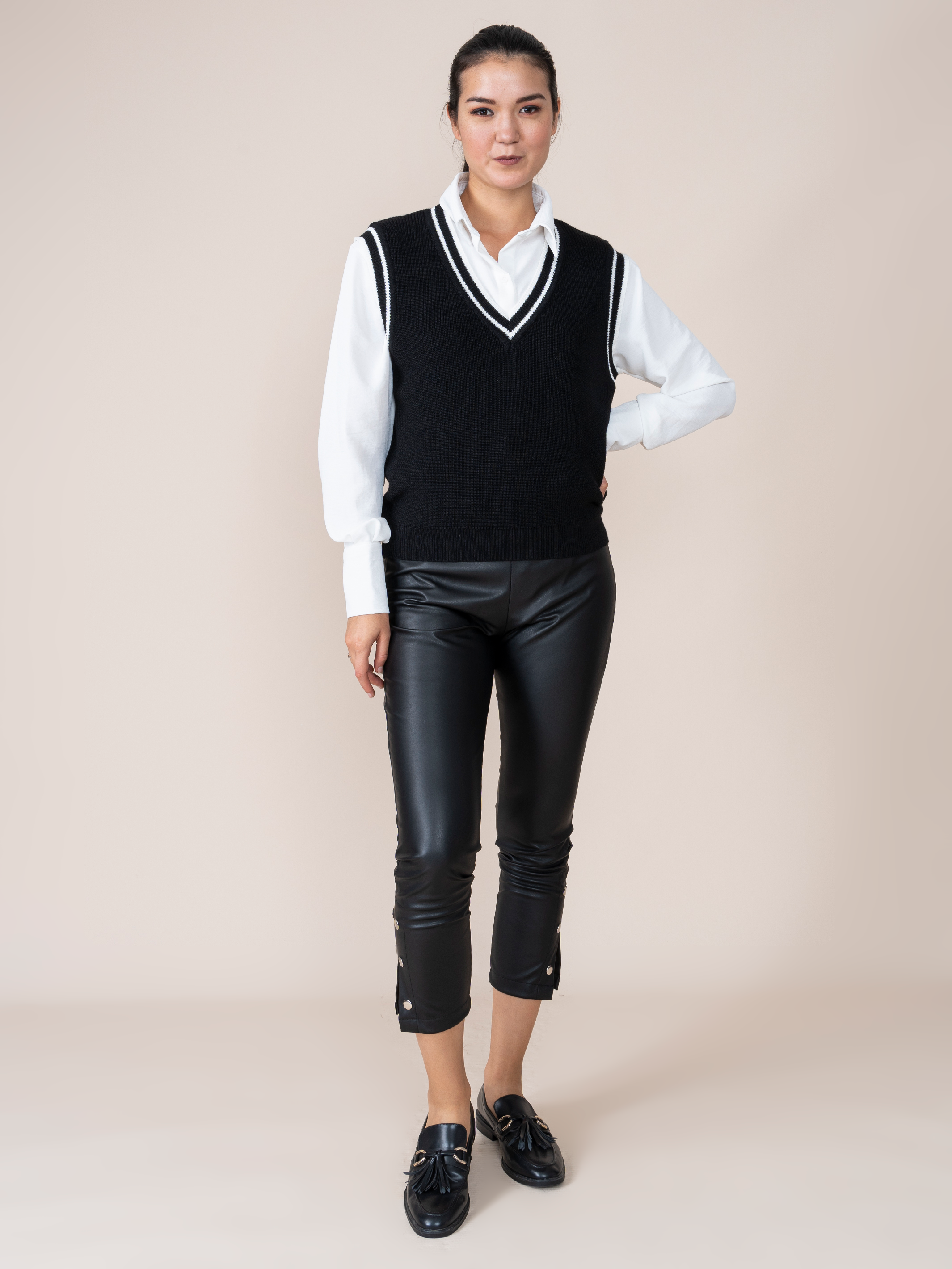 Beige Laia Woven Vest