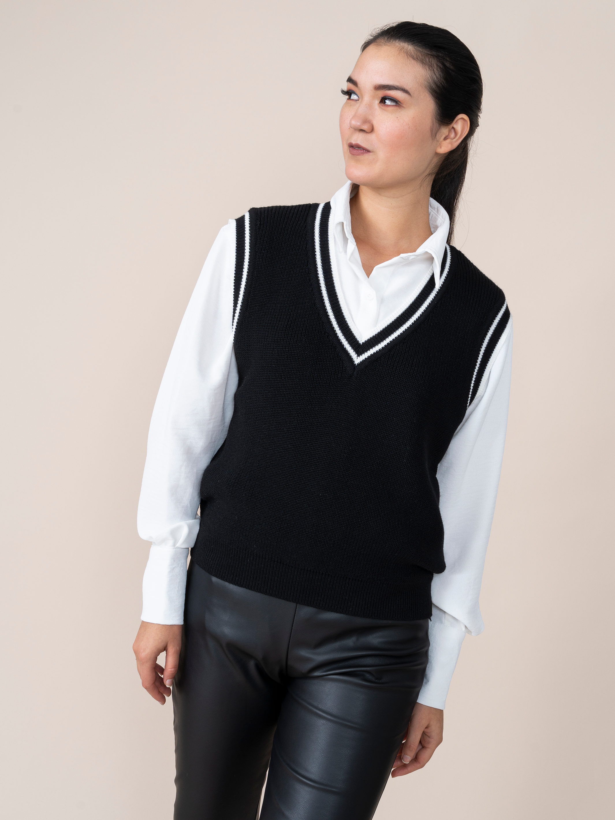 Beige Laia Woven Vest