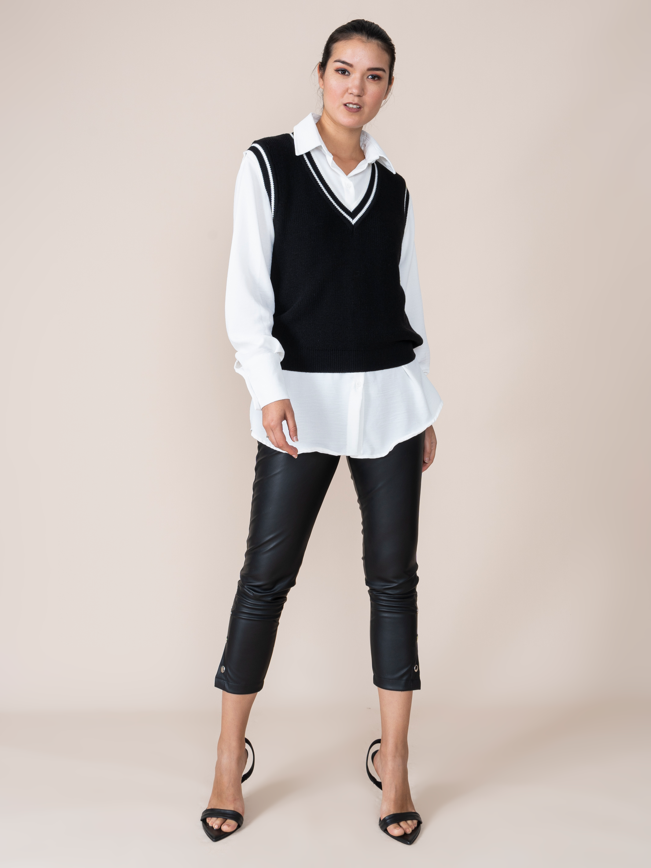 Beige Laia Woven Vest
