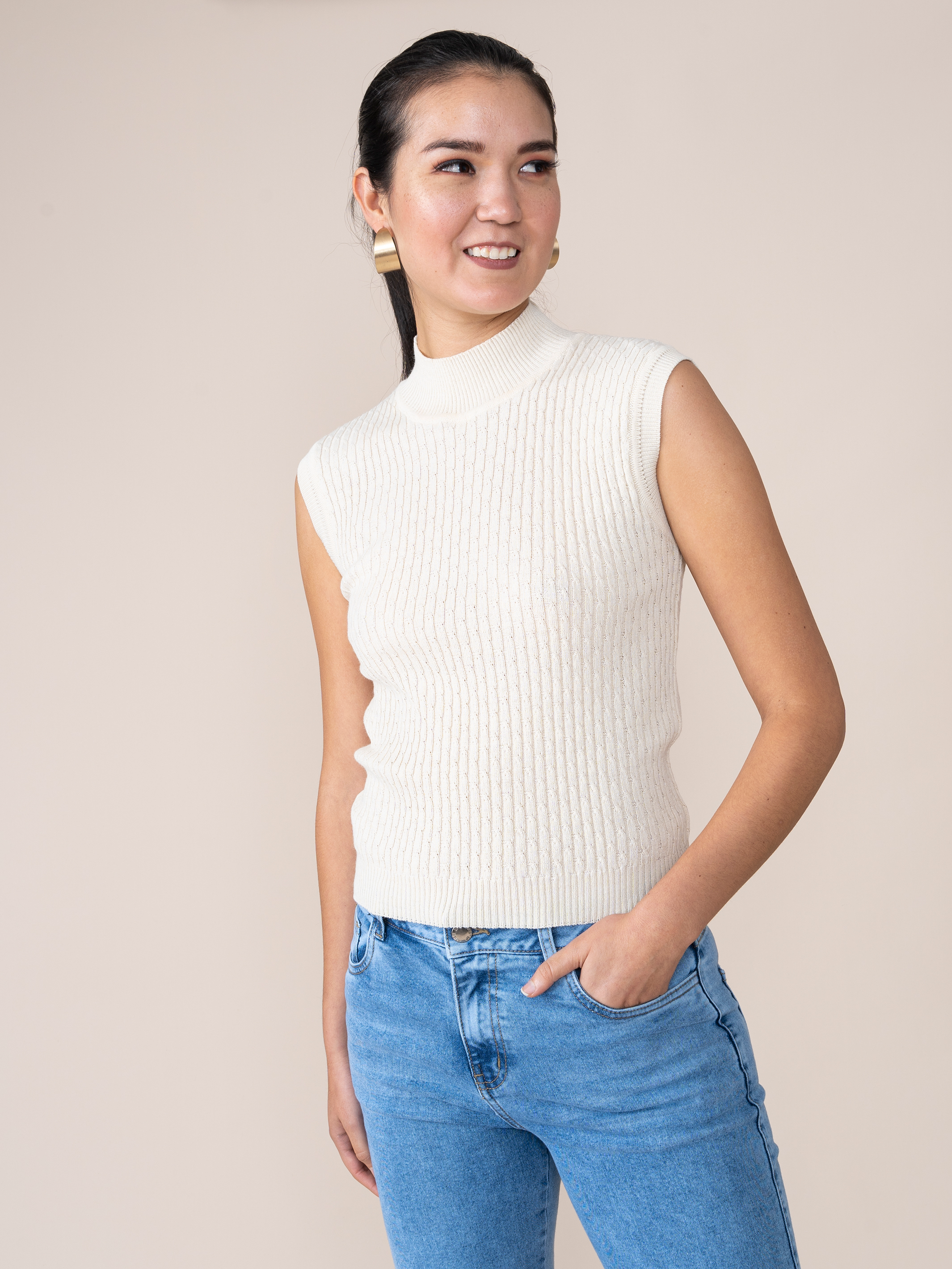 Polo Tejido Tati Beige