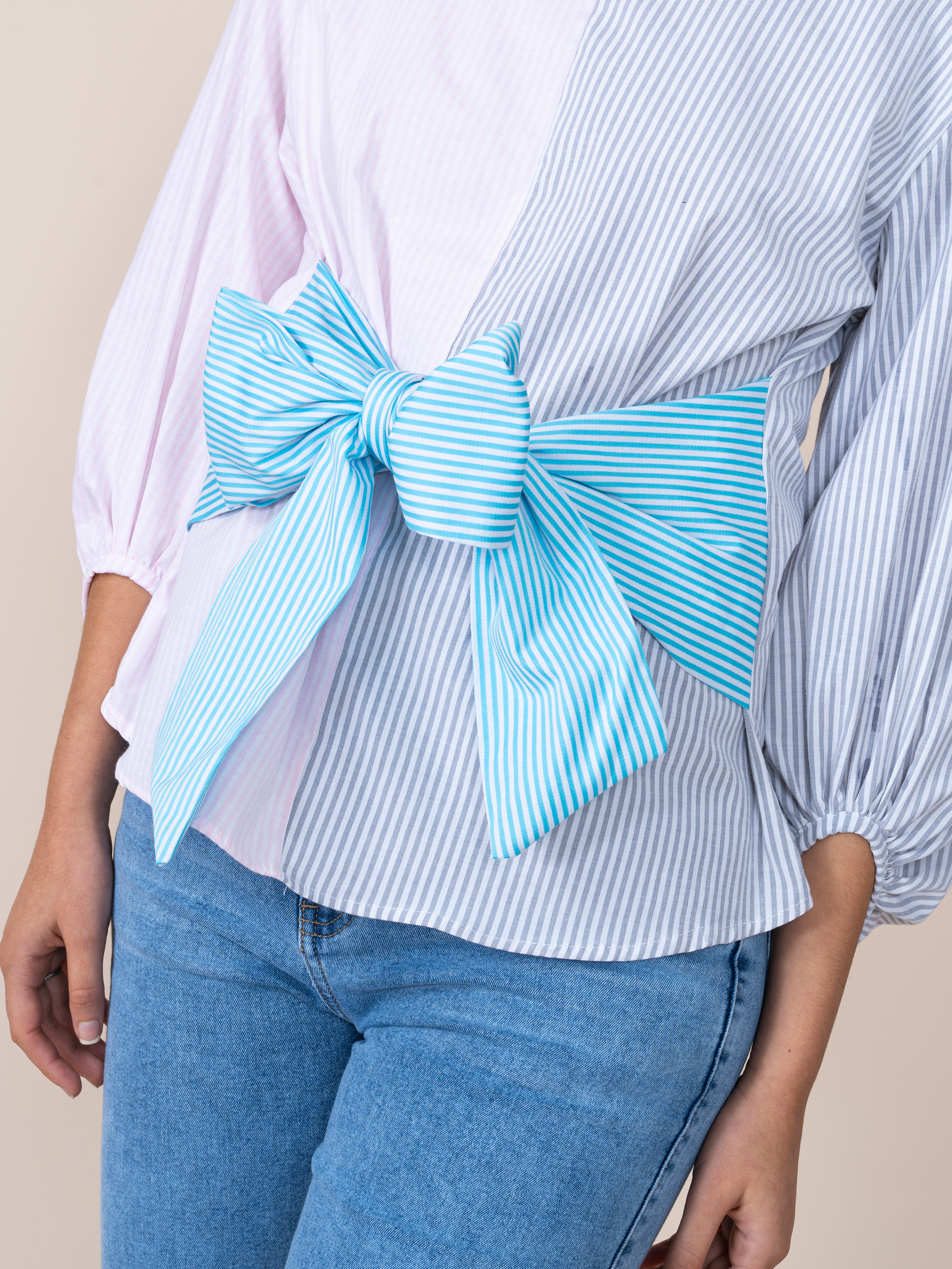 Karina Blouse Leaves Print