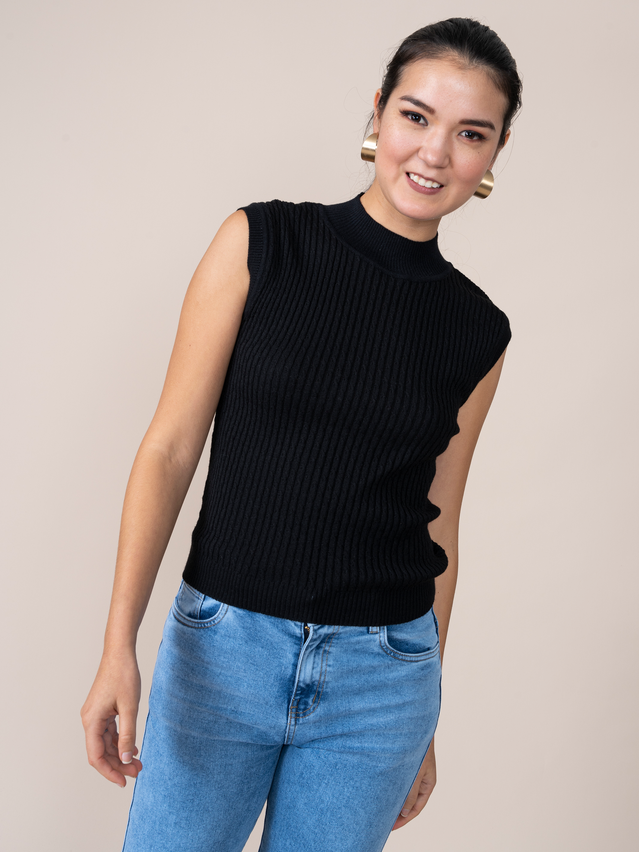 Polo Tejido Tati Negro
