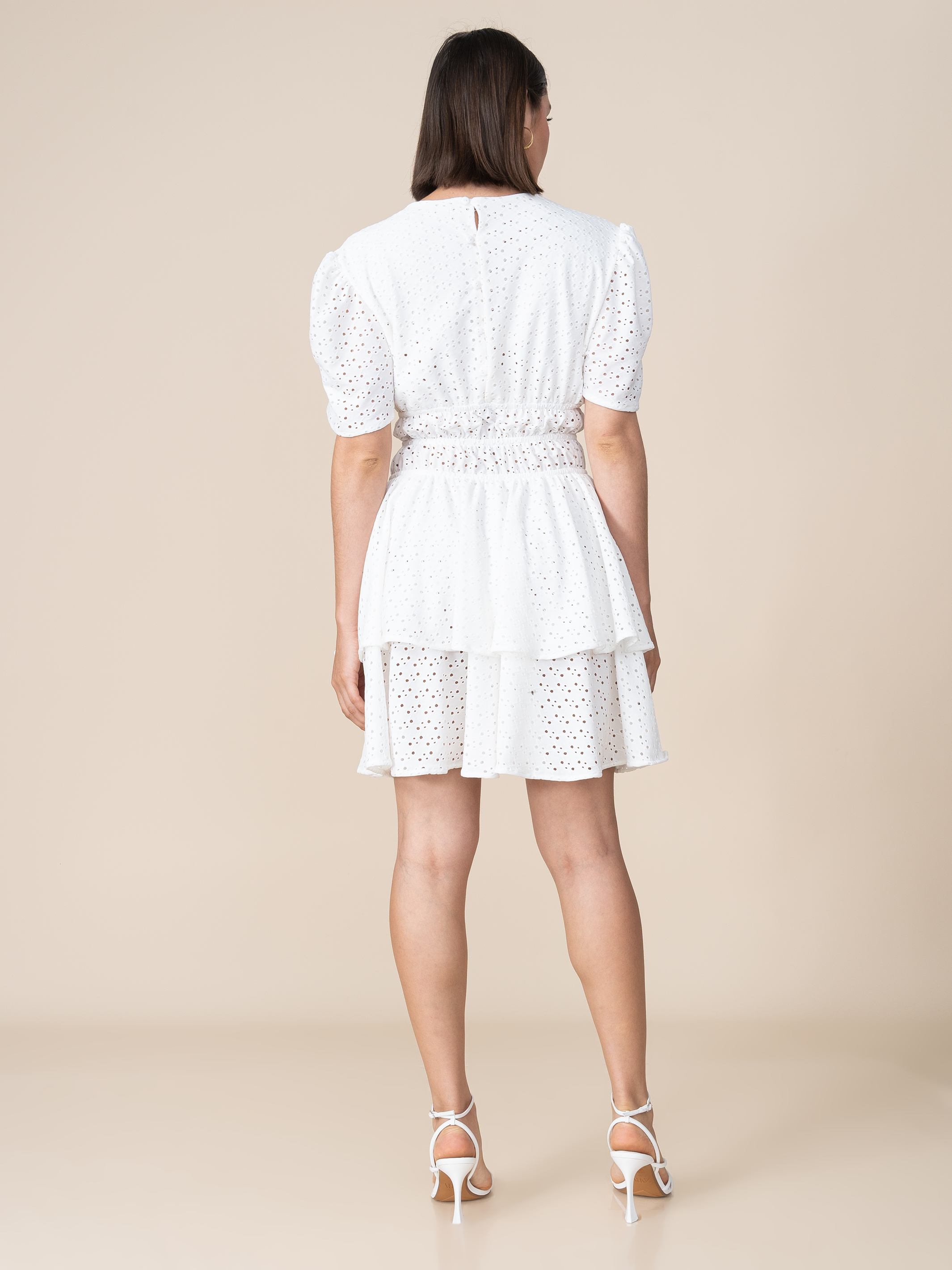 Vestido Amy de Broderie Blanco