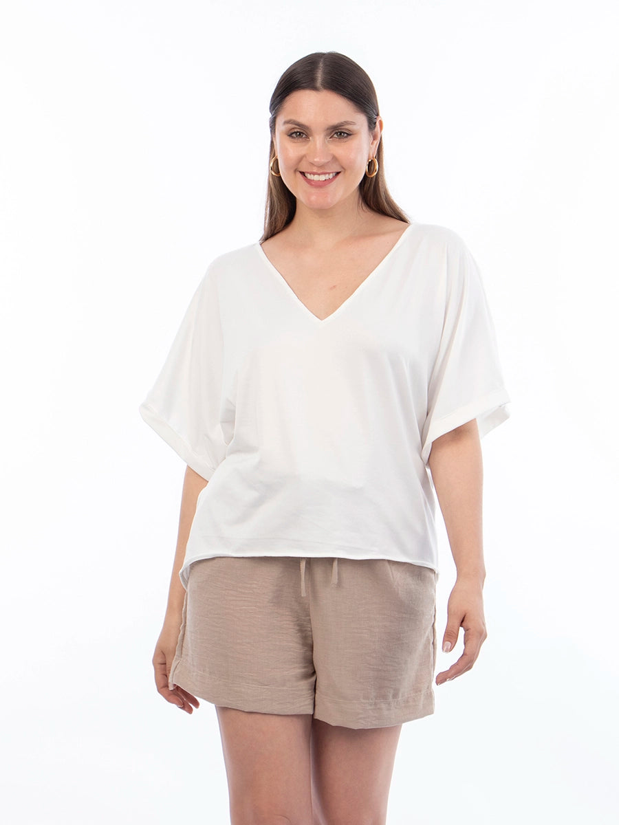 Polo Básico Blanco en Tuvalu