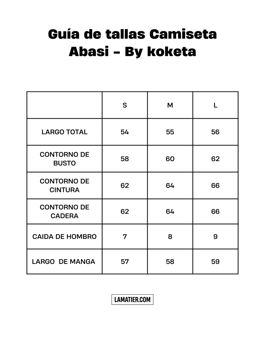 Camiseta Abasi Negro - Koketa - de La Matier