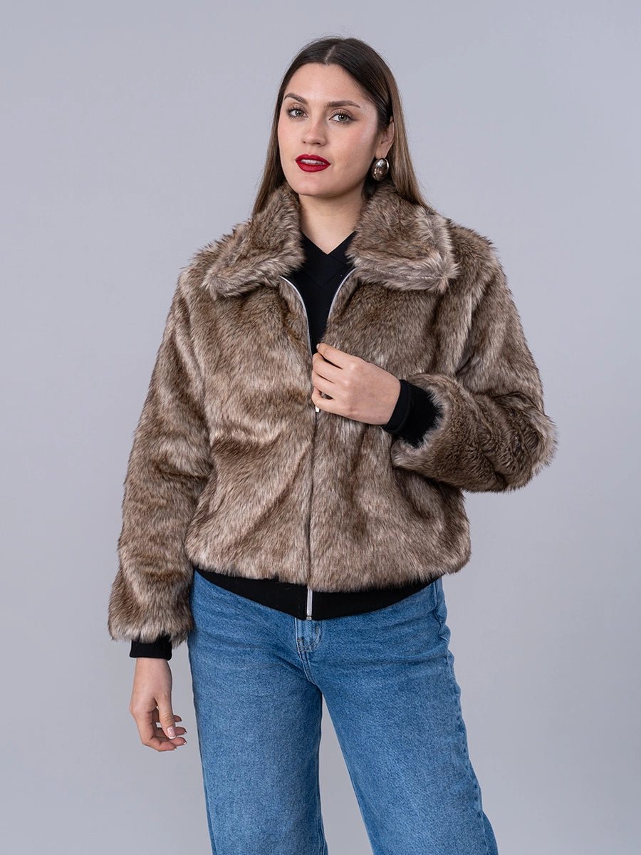 Casaca Fur Caramelo - Casaca de La Matier