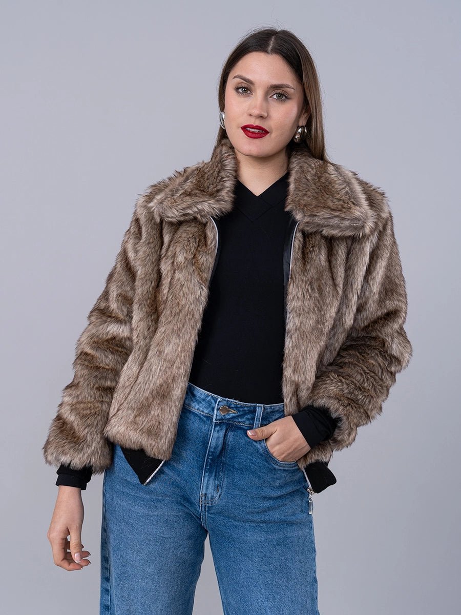 Casaca Fur Caramelo - Casaca de La Matier