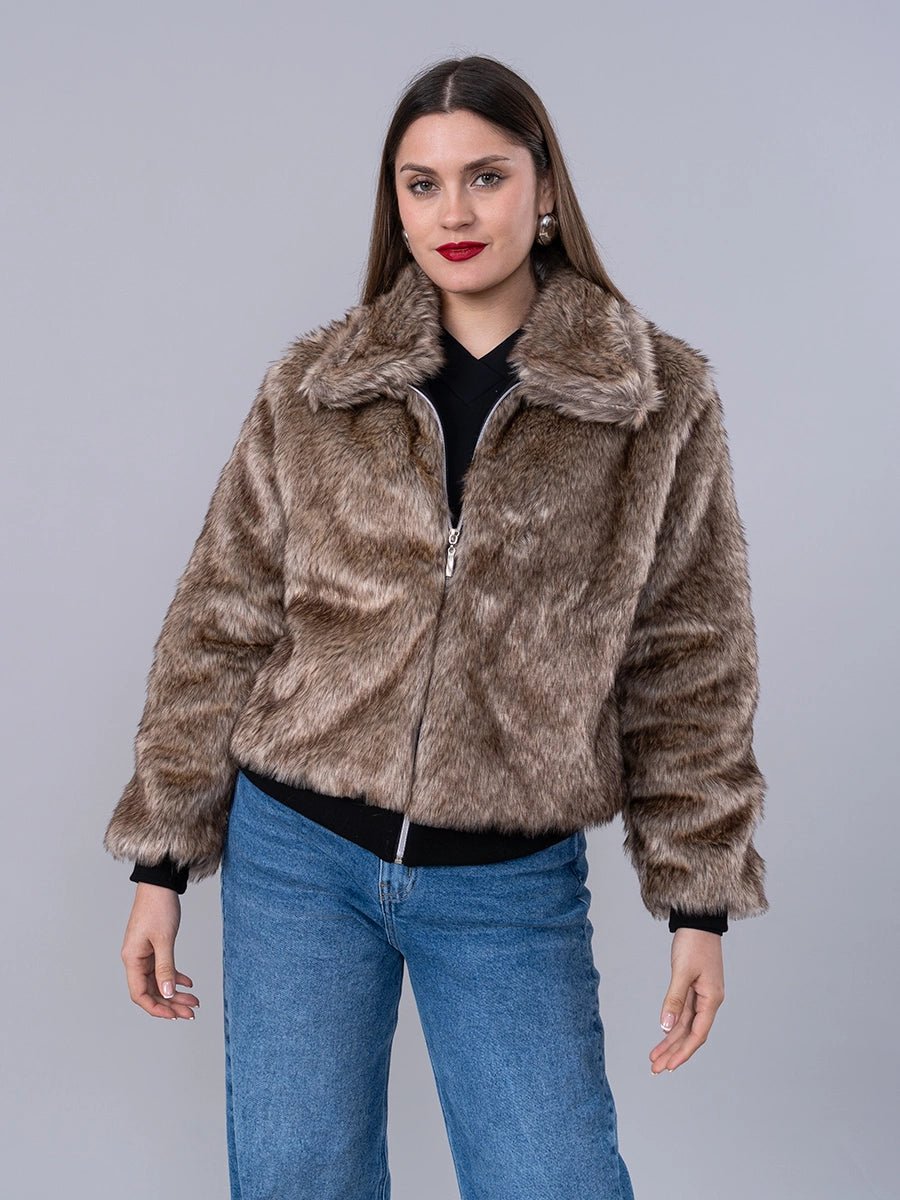 Casaca Fur Caramelo - Casaca de La Matier