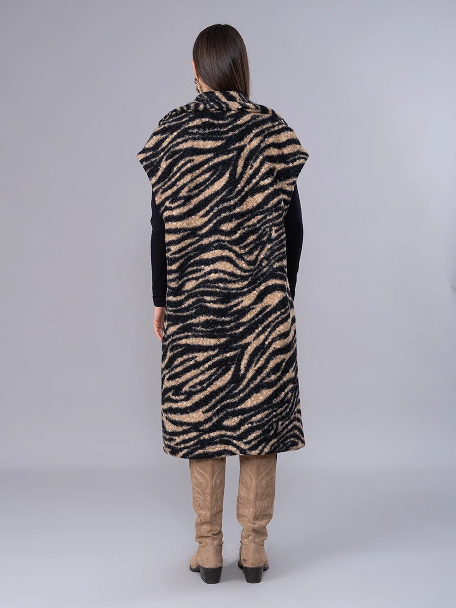 Chaleco Leticia Animal Print - Chaleco de La Matier