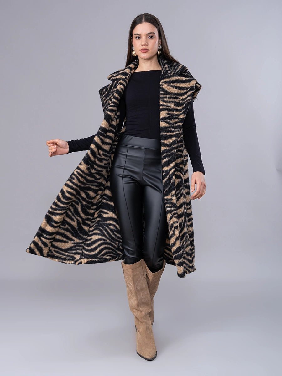Chaleco Leticia Animal Print - Chaleco de La Matier