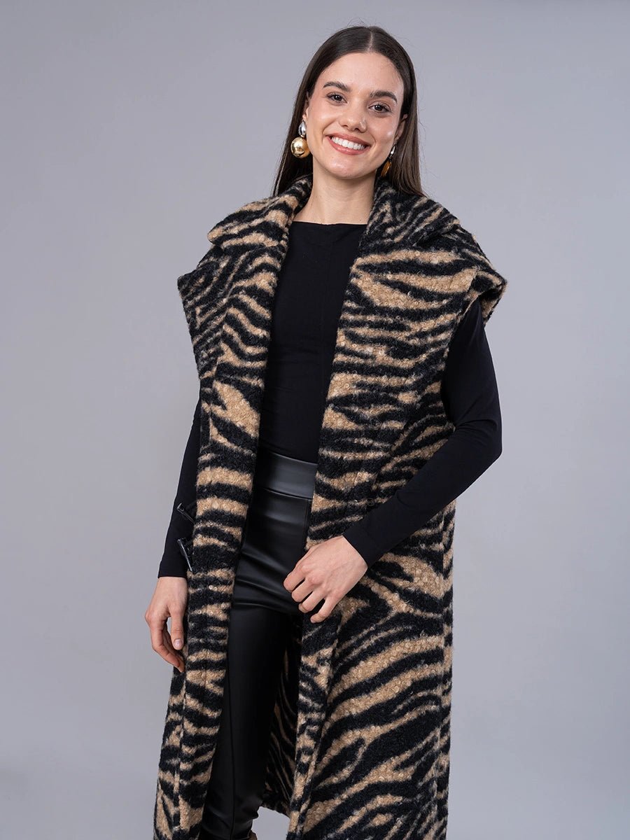 Chaleco Leticia Animal Print - Chaleco de La Matier