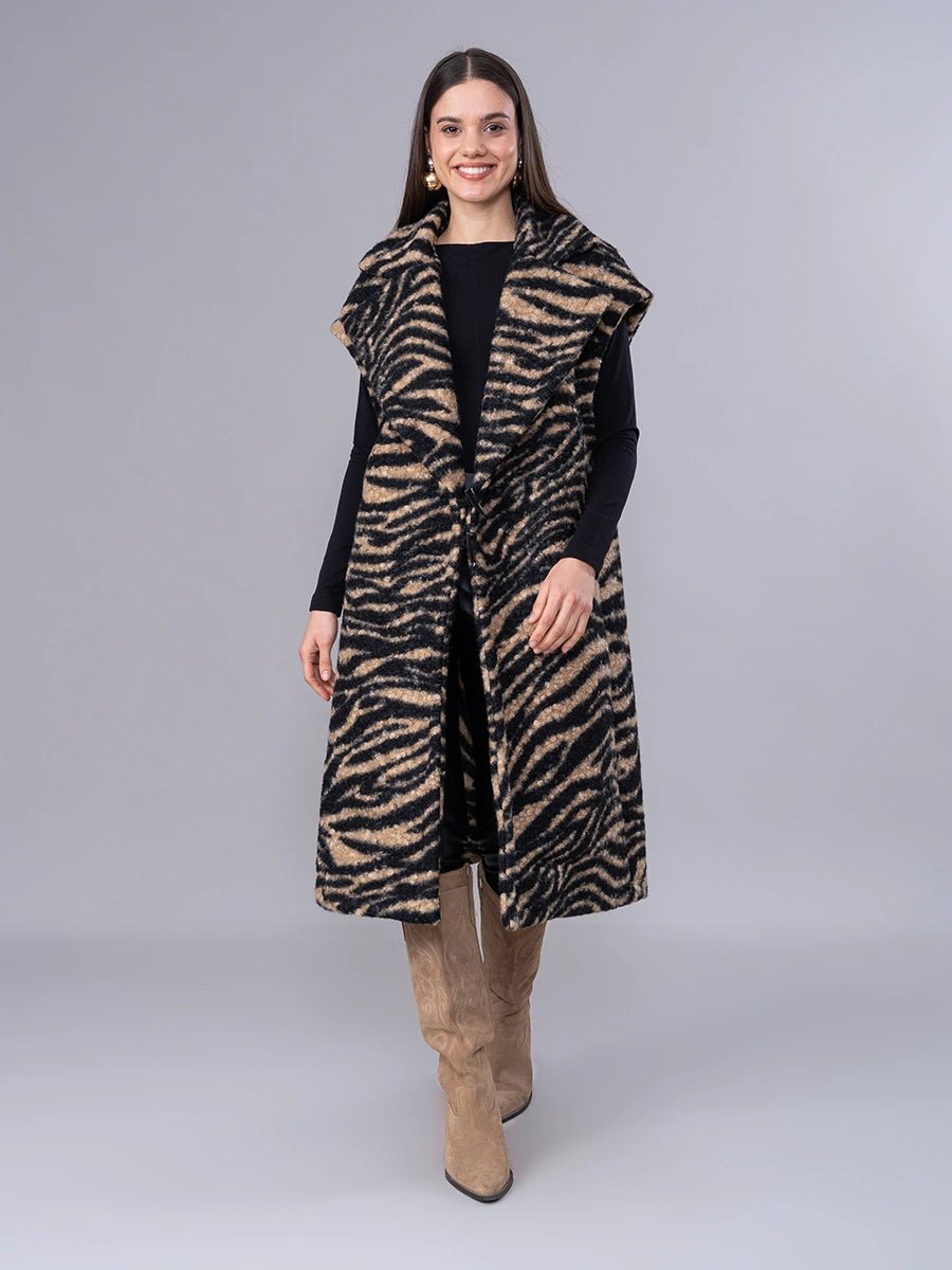 Chaleco Leticia Animal Print - Chaleco de La Matier