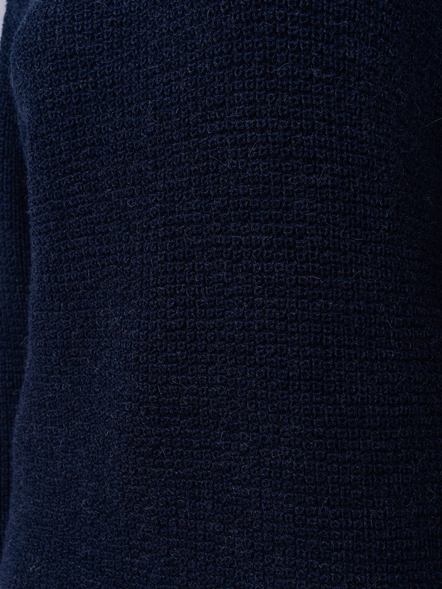 Chompa Tejida de Alpaca Acero - Chompa de La Matier